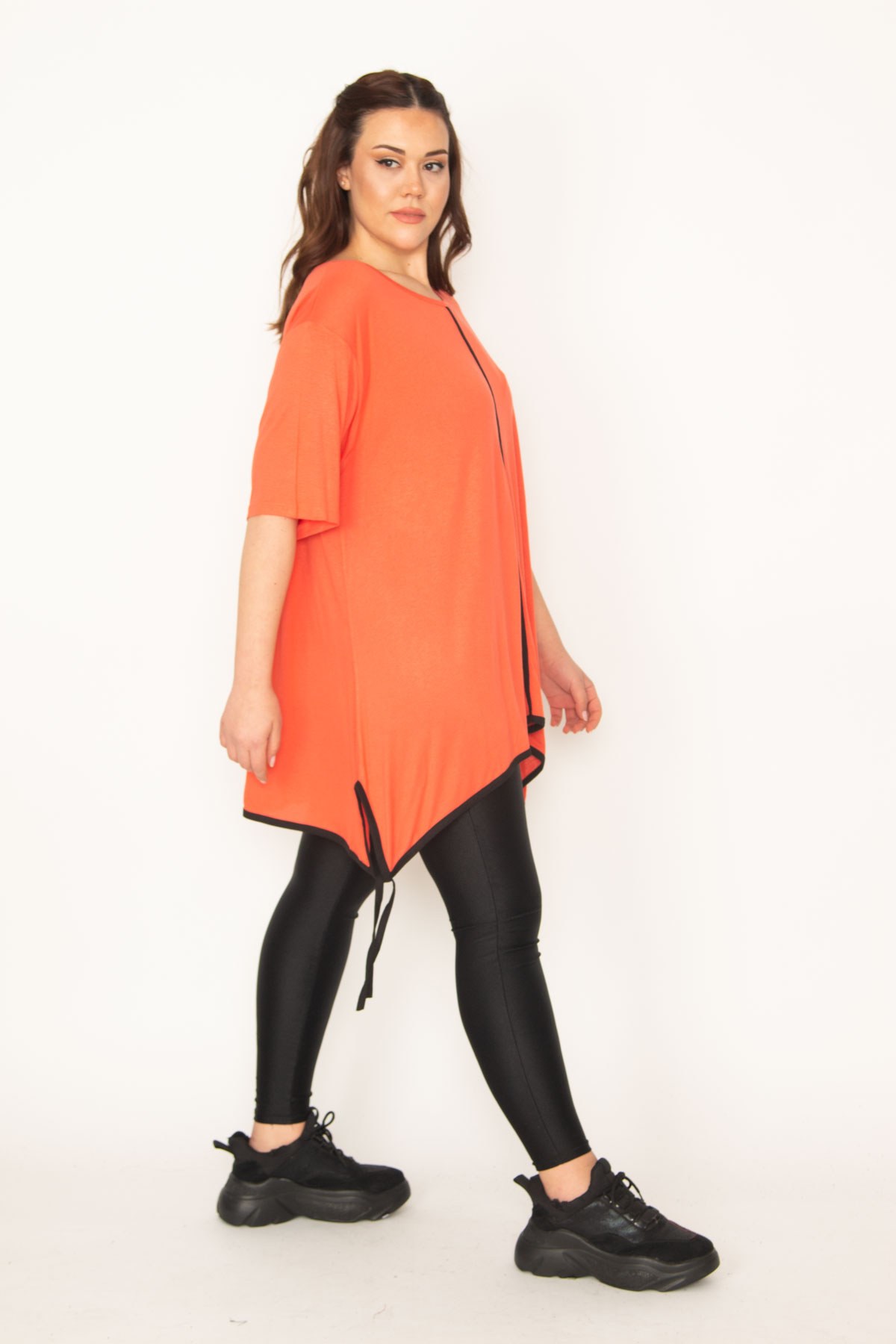 Kadın Nar Yan Bağcıklı Tunik 65N34304