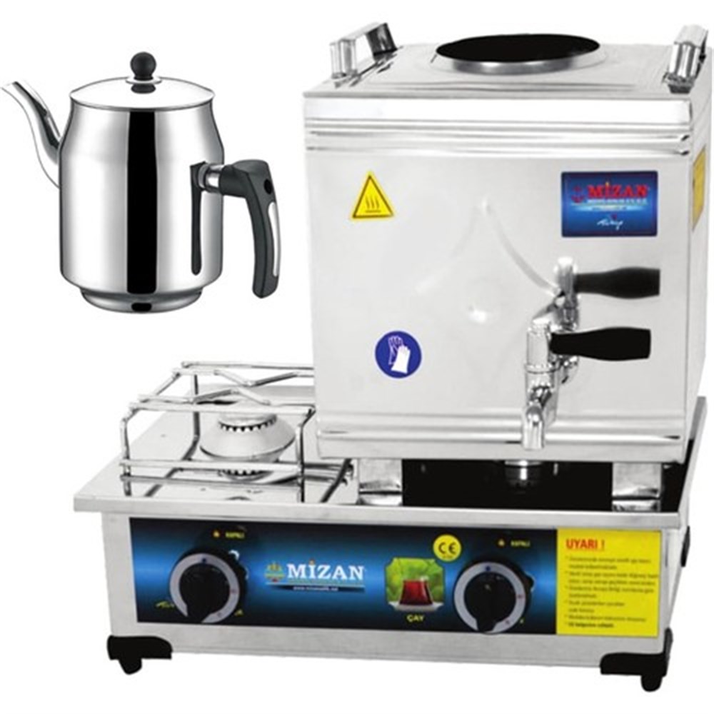MİZAN MC101 Tek Demlik Gazlı Çay Kazanı 10 Lt