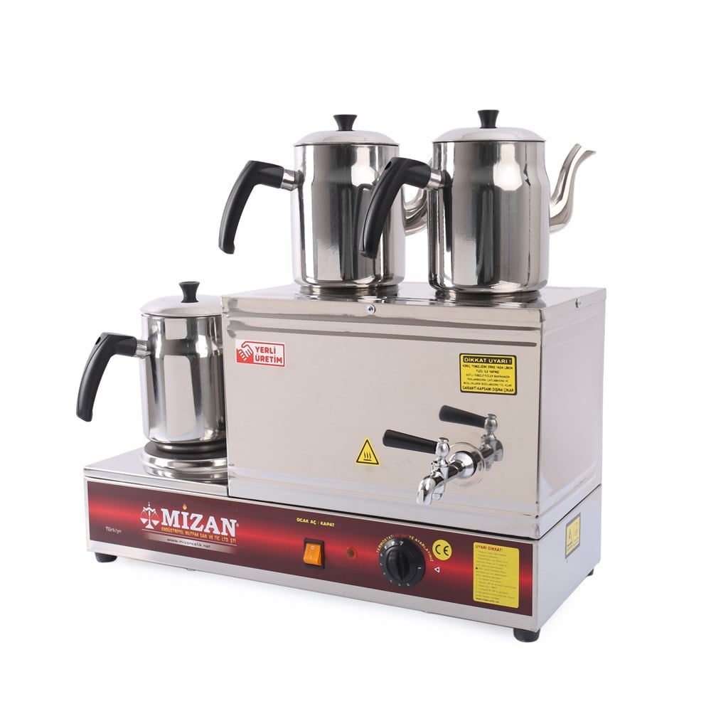 Mizan MC206 Çift Demlik Pleytli Çay Kazanı 20 LT 