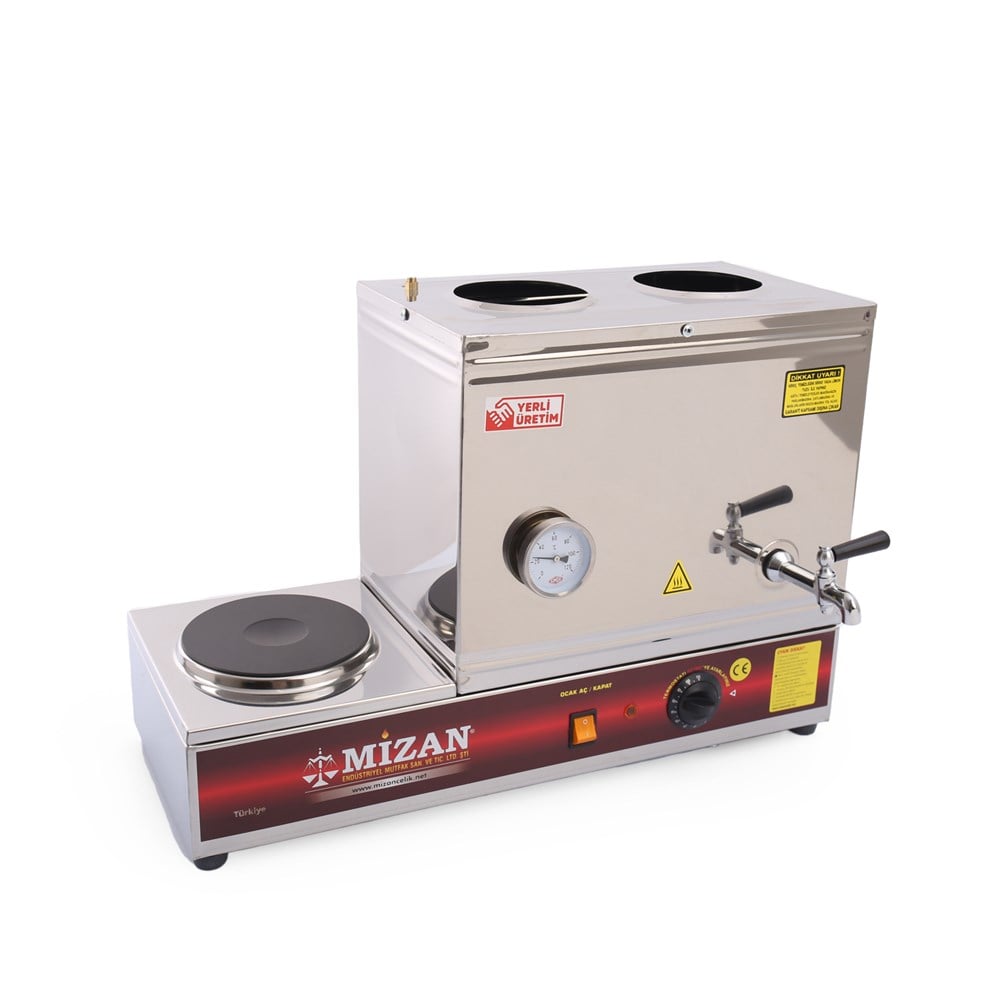 Mizan MC207 Çift Demlik Pleytli Çay Kazanı 30 LT 