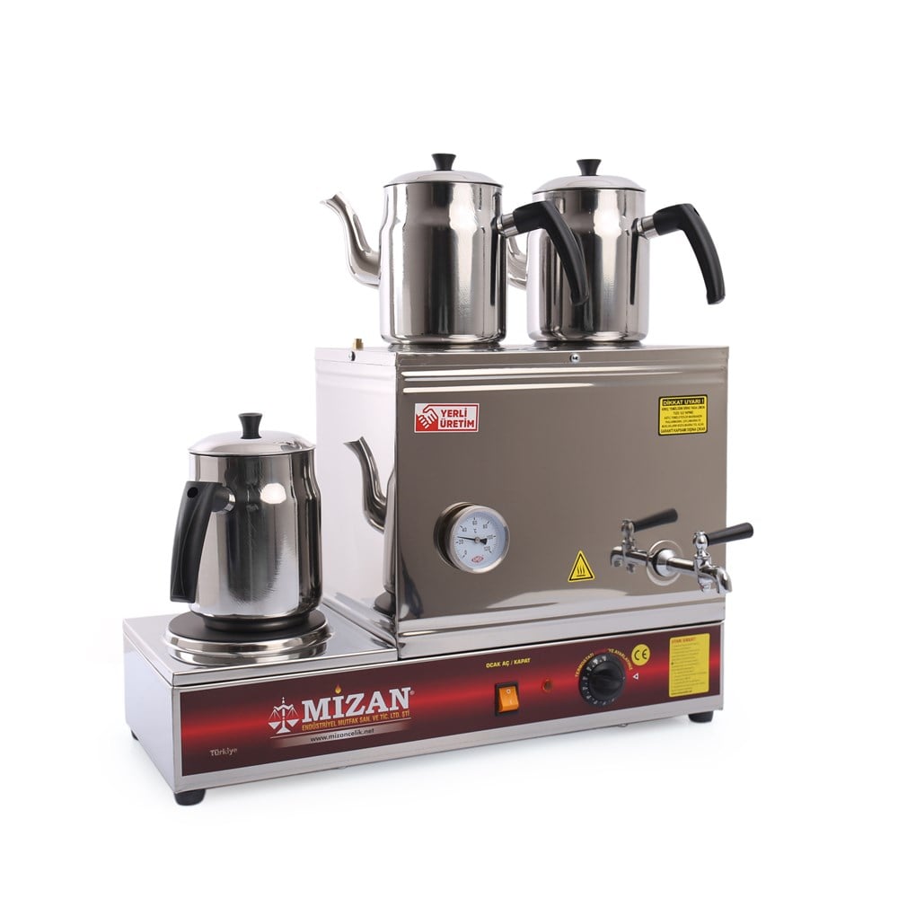 Mizan MC207 Çift Demlik Pleytli Çay Kazanı 30 LT 