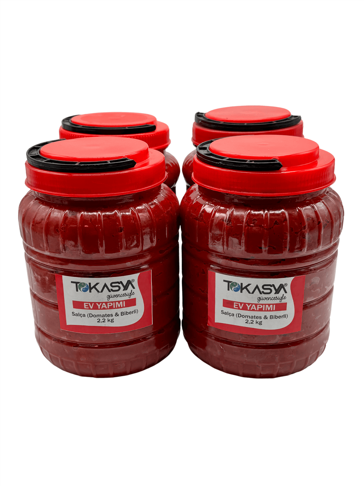 Ev Yapımı Salça (Domates ve Biberli) 2,2 kg (4 lü Kavanoz) 