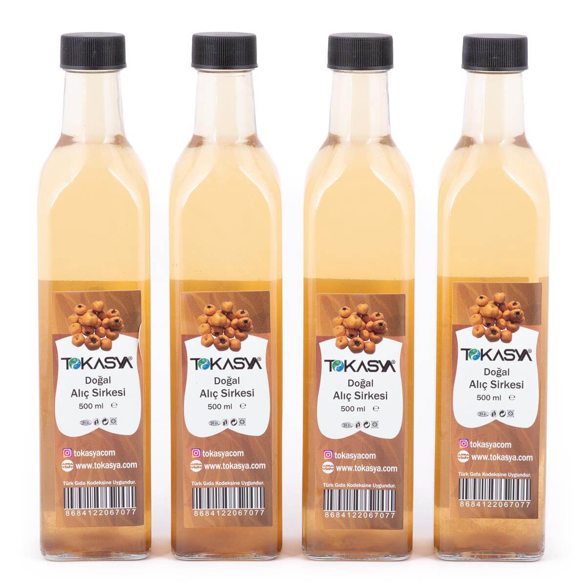 Tokasya Alıç Sirkesi 500 ml (4 lü Şişe) 