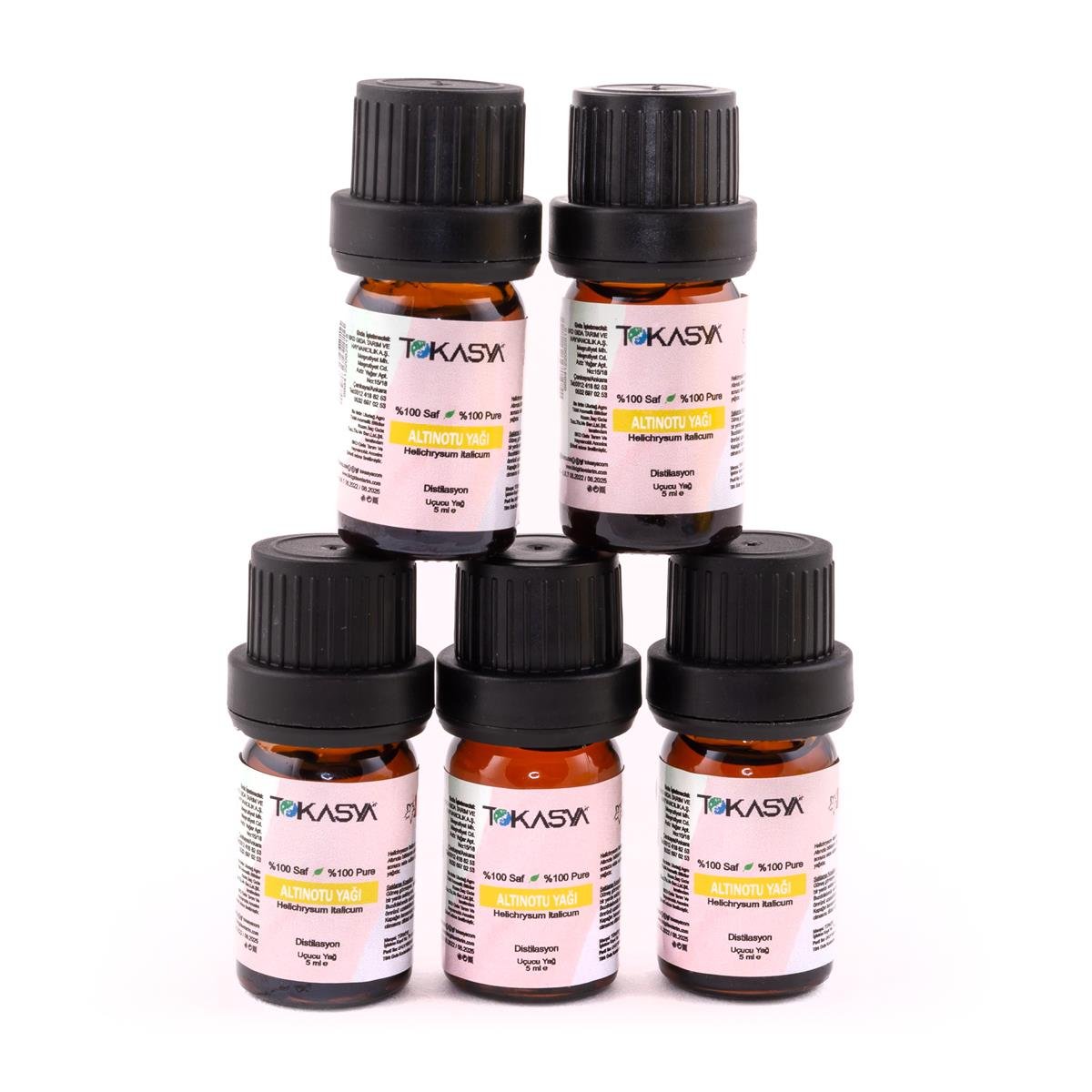 Tokasya Altınotu Yağı 5 ml (5 li Şişe)