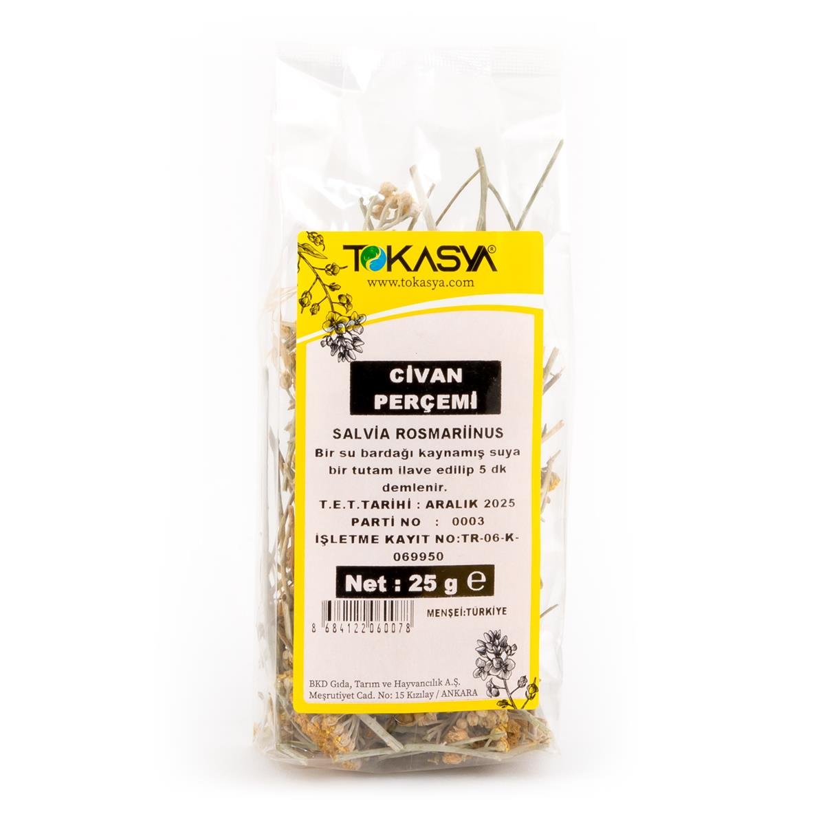 Tokasya Civan Perçemi 25 g (3 lü Paket)