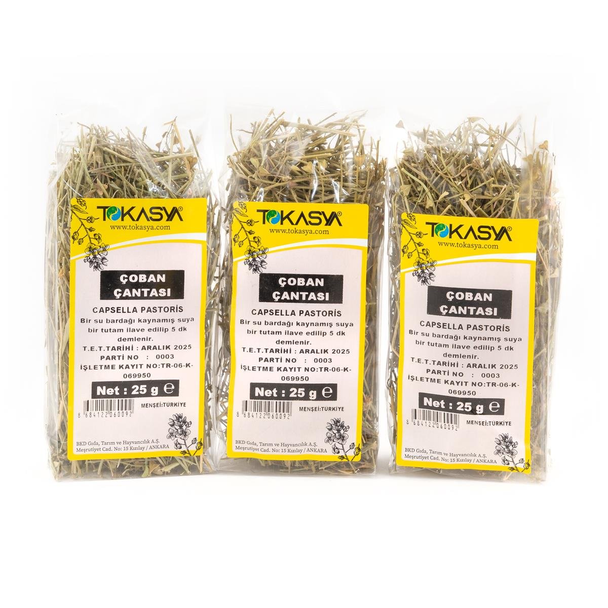 Tokasya Çoban Çantası Otu 25 g (3 lü Paket)