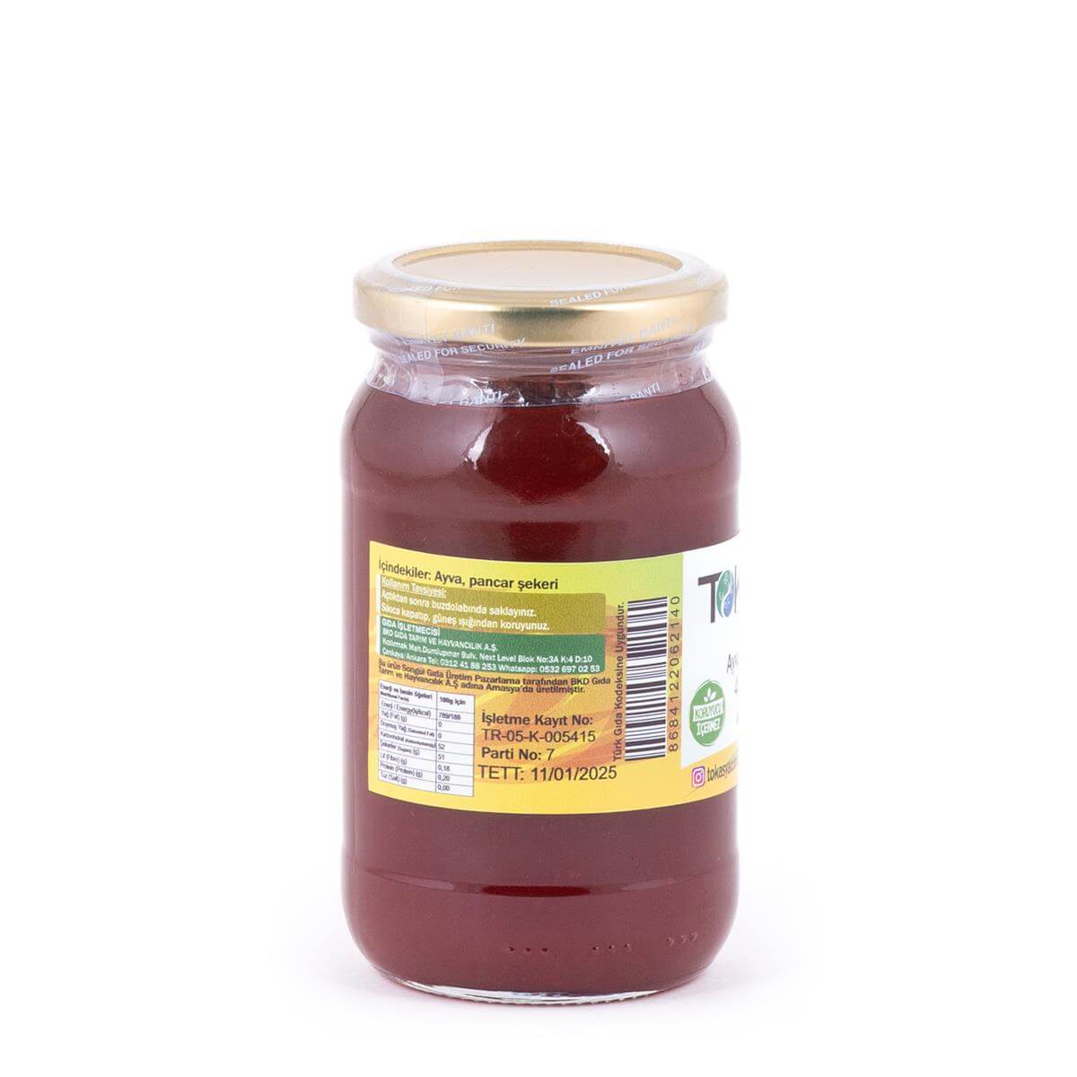 Tokasya Doğal Ayva Marmelatı 410 g
