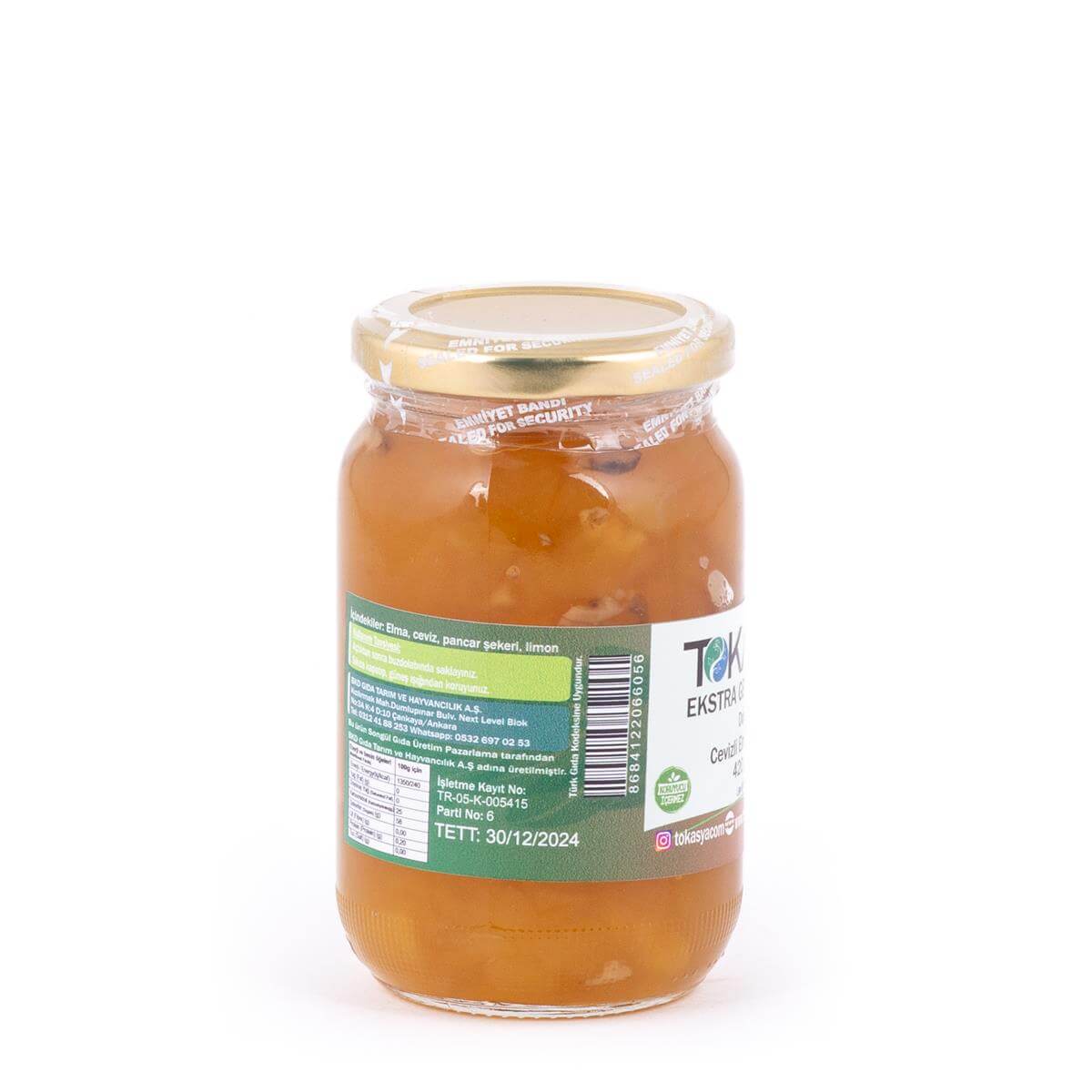 Tokasya Doğal Cevizli Elma Reçeli 420 g
