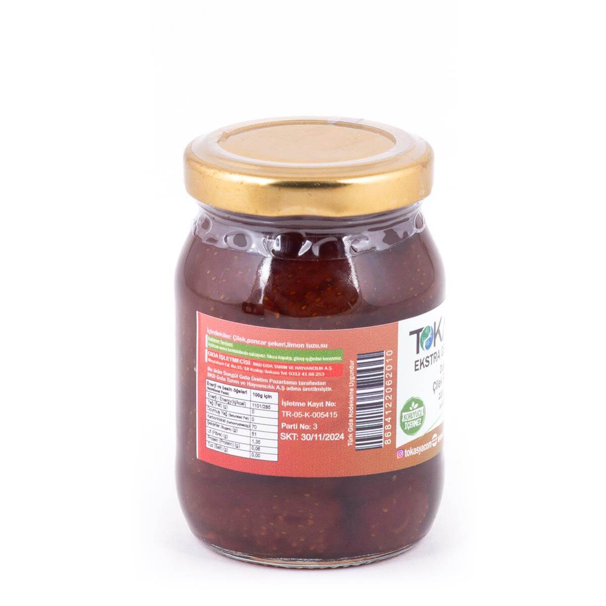Tokasya Doğal Çilek Reçeli 220 g