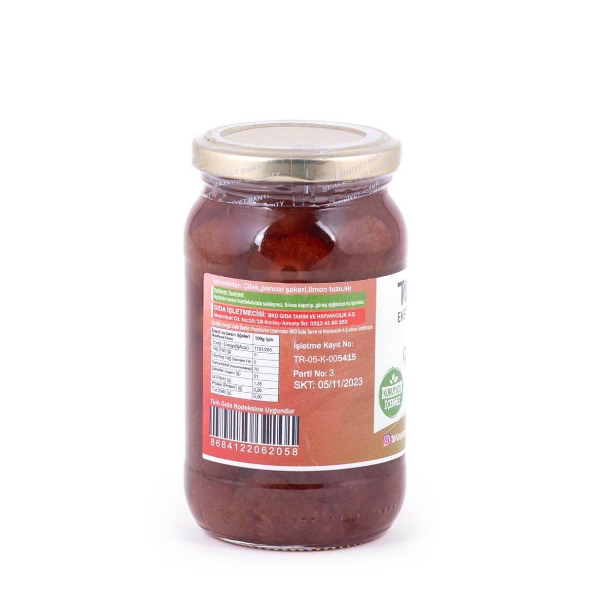 Tokasya Doğal Çilek Reçeli 450 g