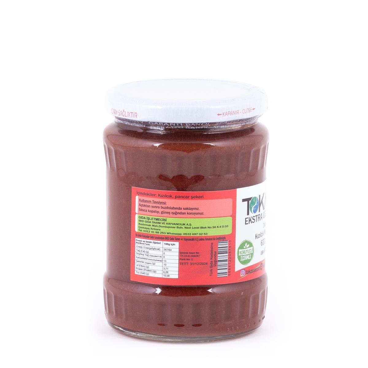 Tokasya Doğal Kızılcık Marmelatı 630 g