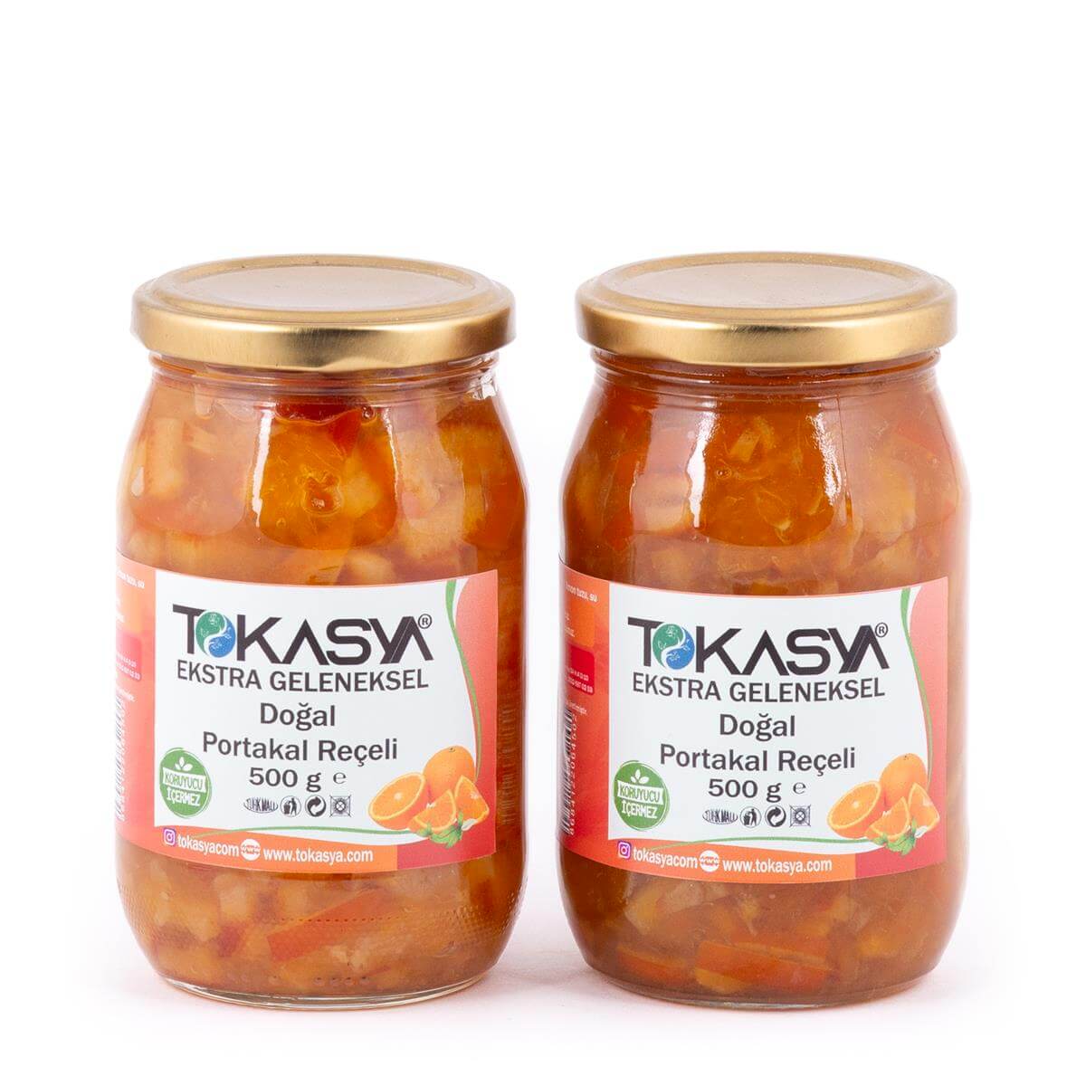 Tokasya Doğal Portakal Reçeli 500 g (2 li Kavanoz) 