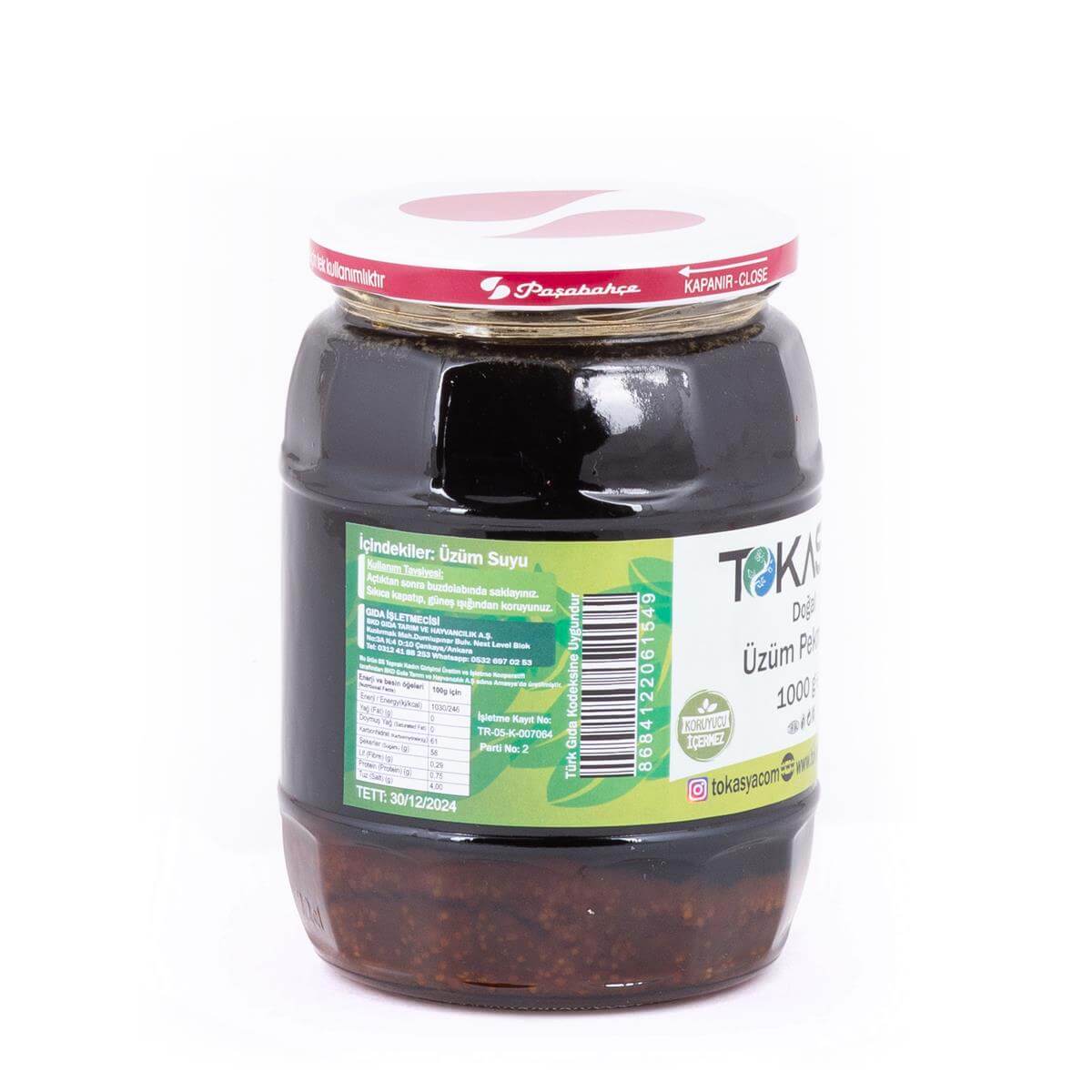 Tokasya Doğal Üzüm Pekmezi 1000 g