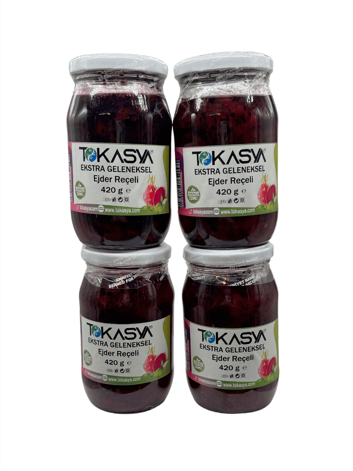 Tokasya Ejder Reçeli 420 g (4 lü Kavanoz) 
