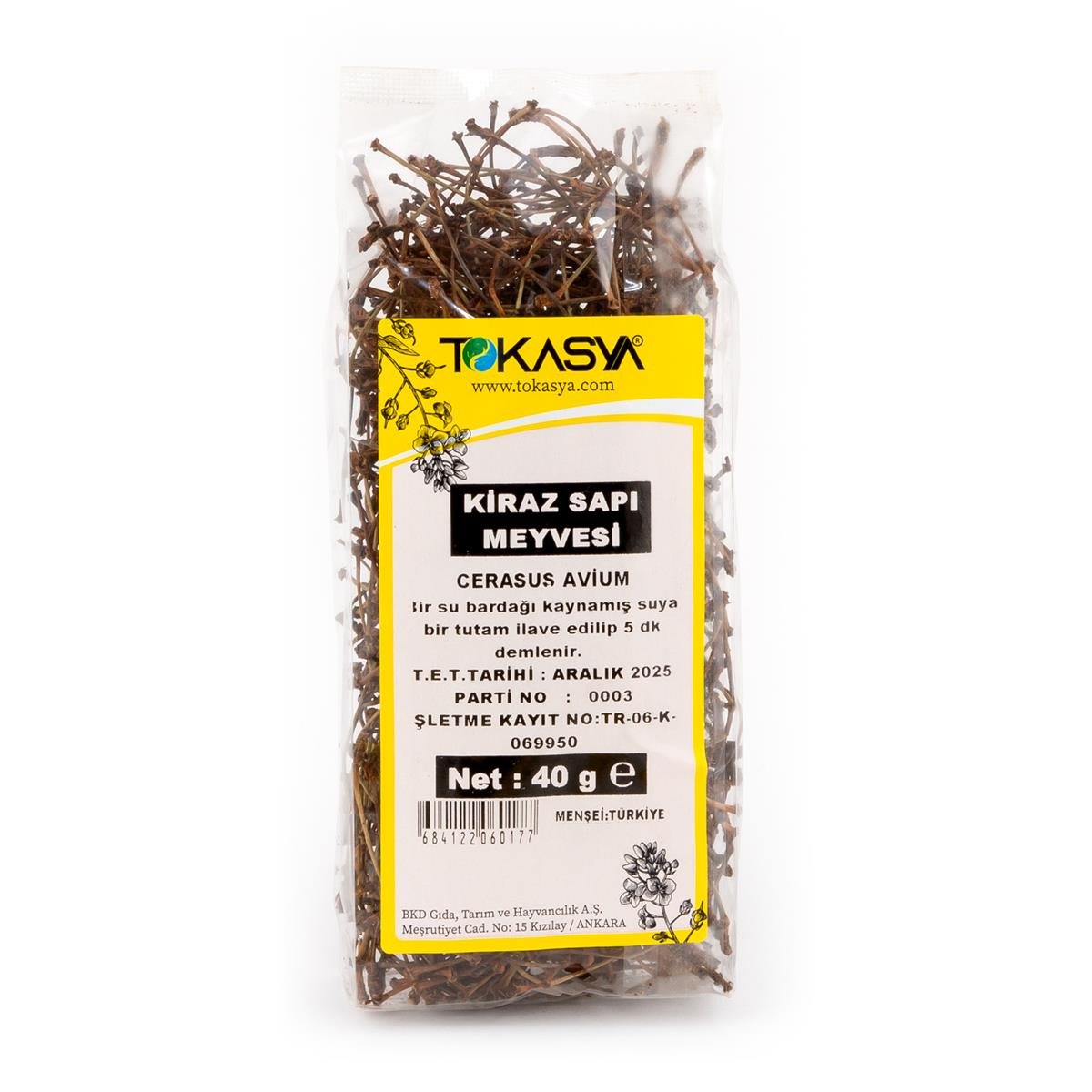 Tokasya Kiraz Sapı 40 g (5 li Paket)