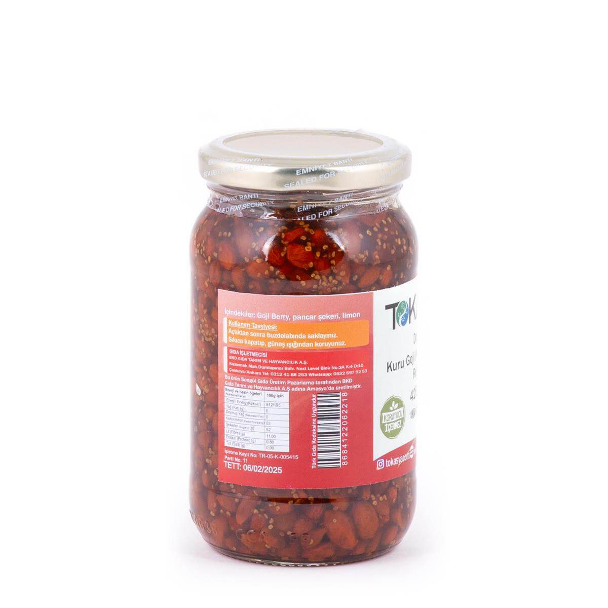 Tokasya Kuru goji (Kurt Üzümü) Reçeli 425 g