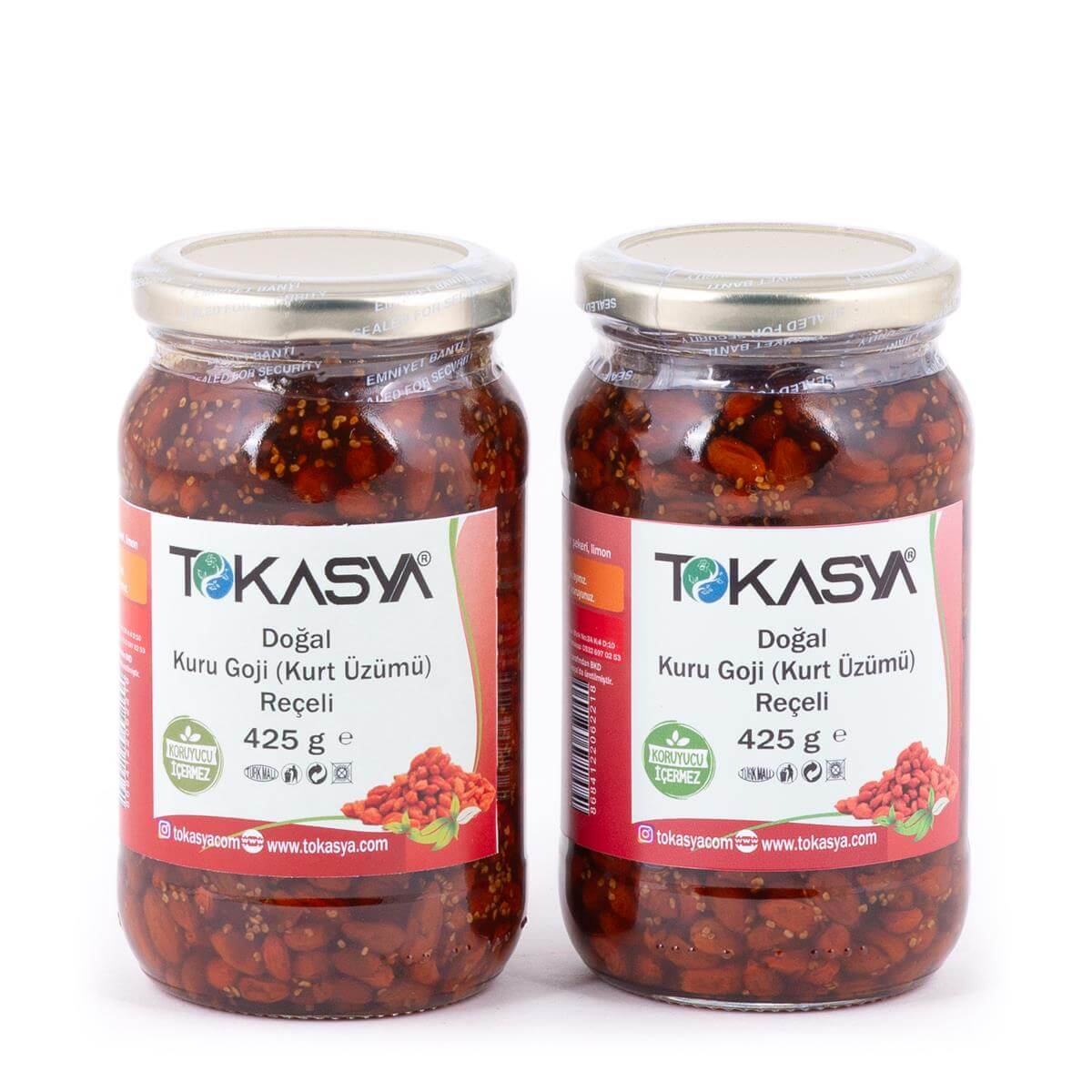 Tokasya Kuru Goji (Kurt Üzümü) Reçeli 425 g (2 li Kavanoz) 