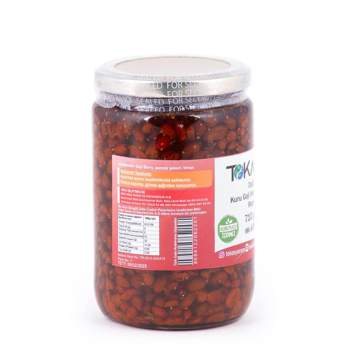 Tokasya Kuru goji (Kurt Üzümü) Reçeli 710 g