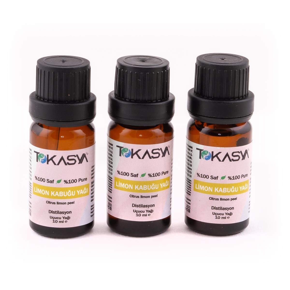 Tokasya Limon Kabuğu Yağı 10 ml (3 lü Şişe)