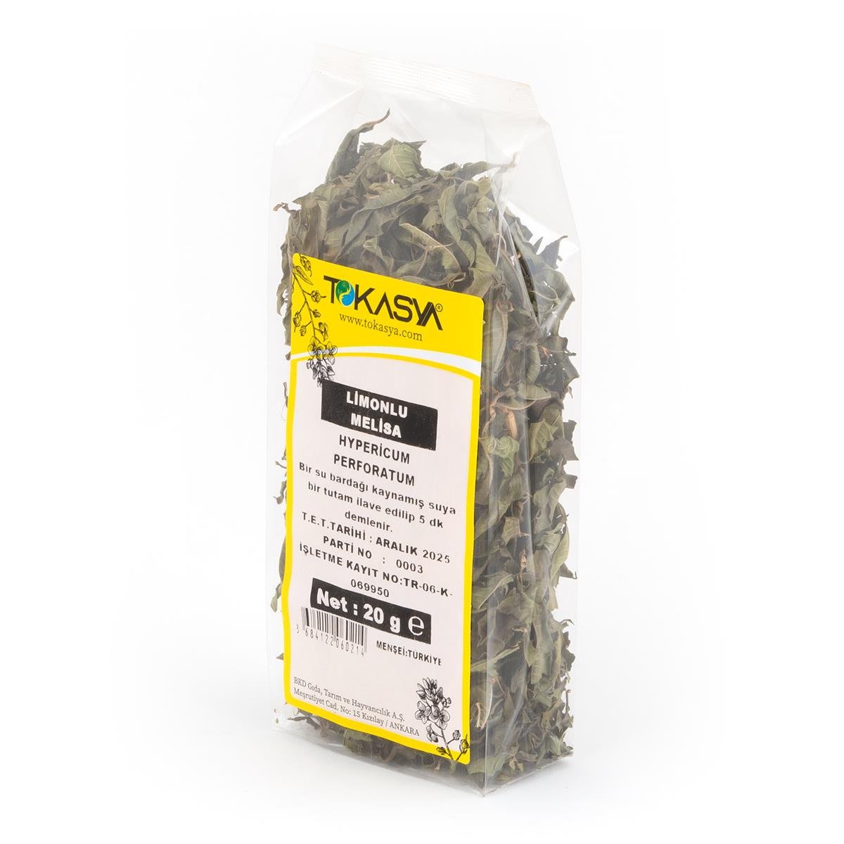 Tokasya Limonlu Melisa Yaprağı 20 g