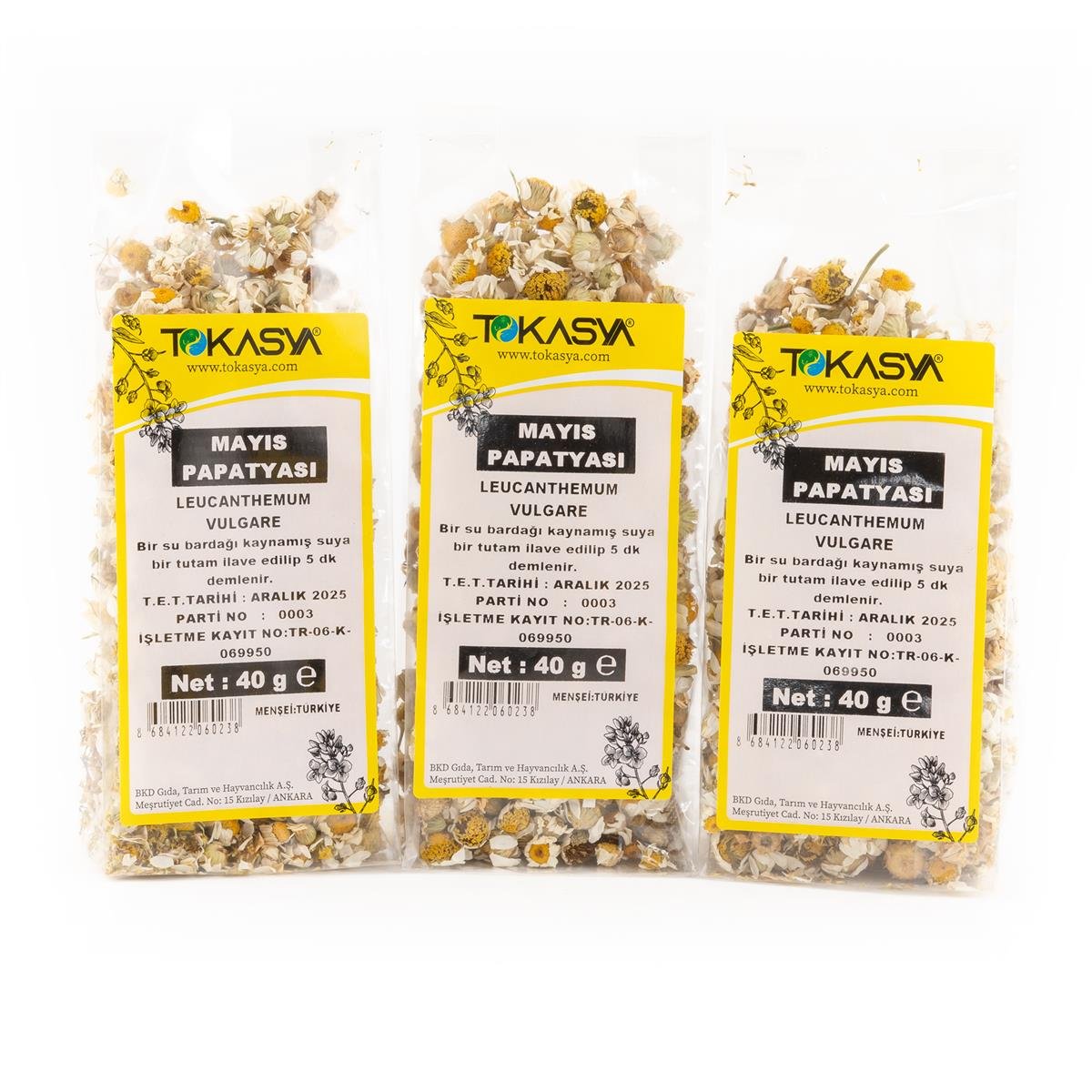Tokasya Mayıs Beyaz Papatyası 40 g (3 lü Paket)