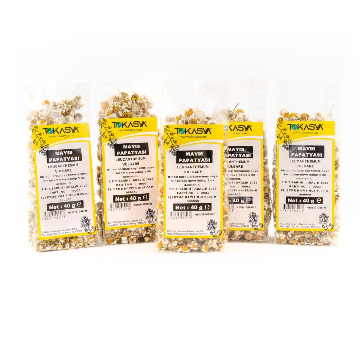 Tokasya Mayıs Beyaz Papatyası 40 g (5 li Paket)