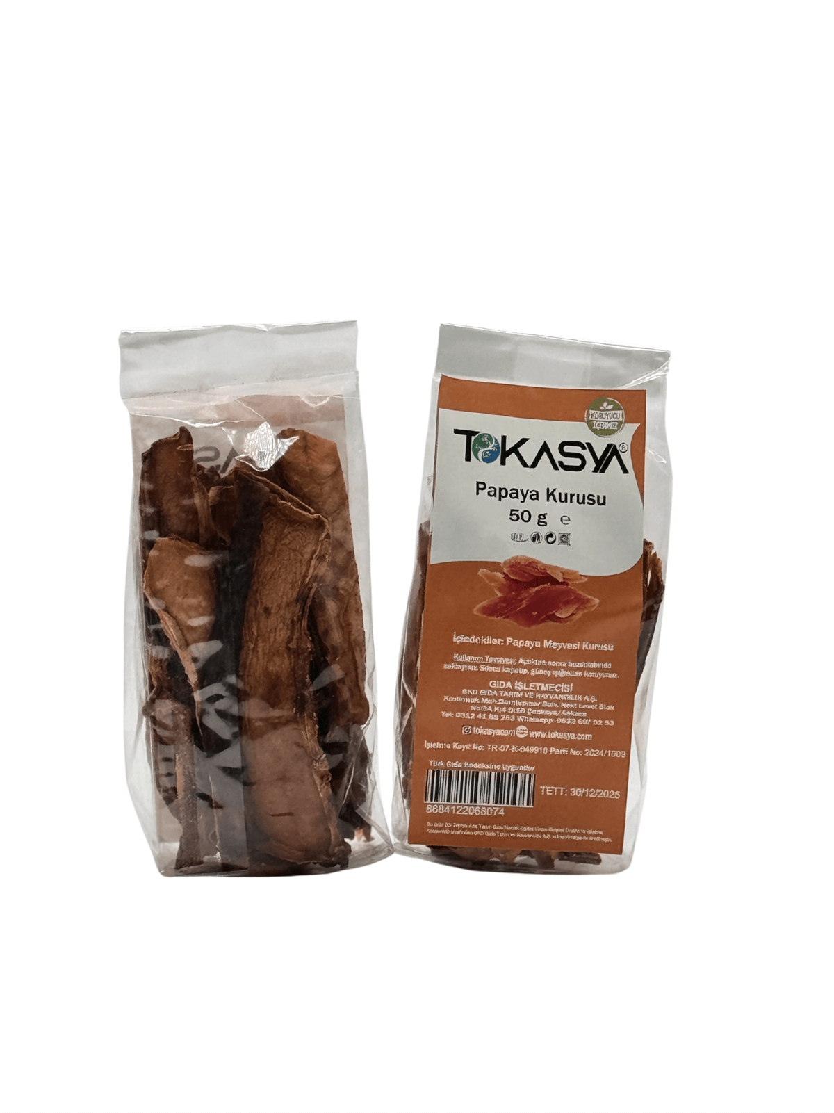 Tokasya Papaya Kurusu 50 g (2 li Paket) 