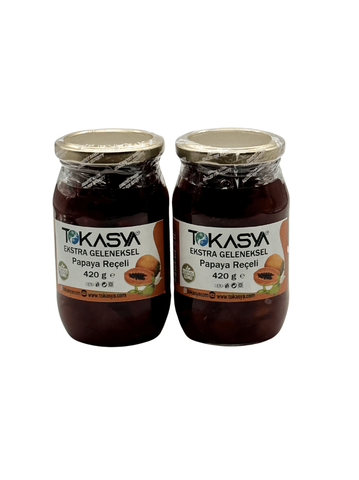 Tokasya Papaya Reçeli 420 g (2 li Kavanoz) 