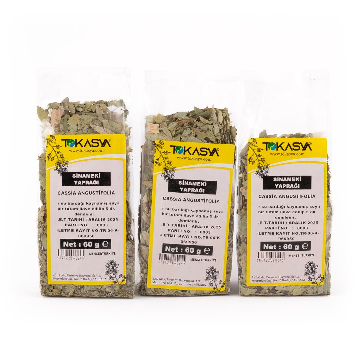 Tokasya Sinameki Yaprağı 60 g (3 lü Paket) 