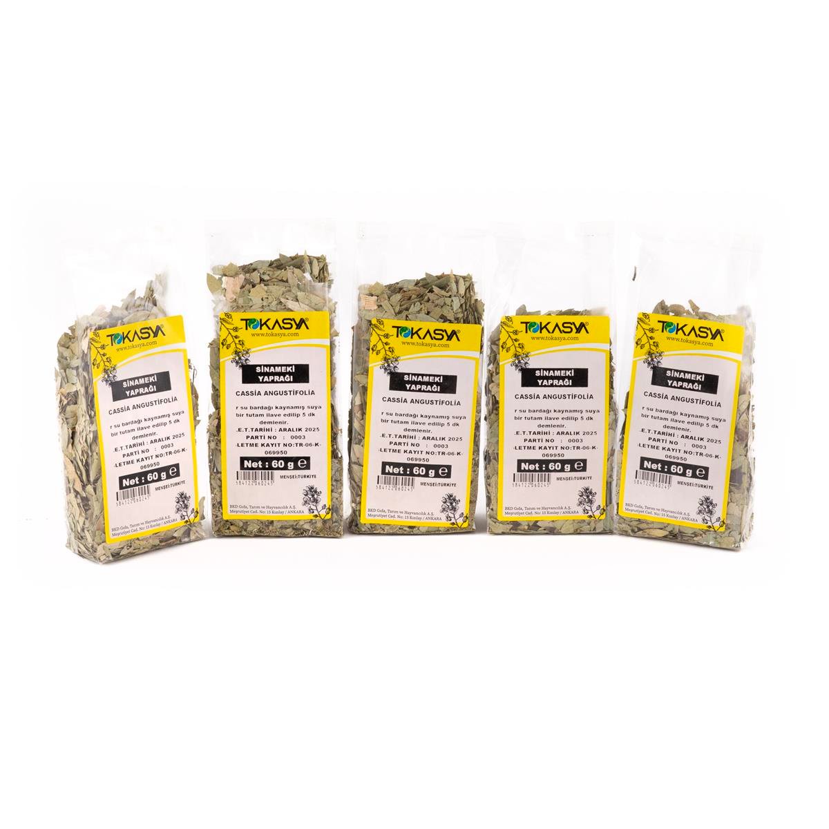Tokasya Sinameki Yaprağı 60 g (5 li Paket) 