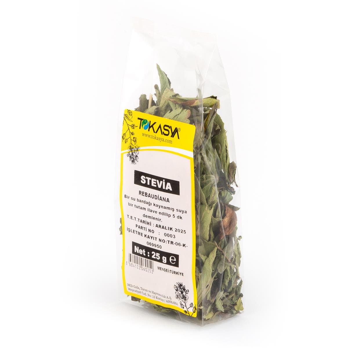 Tokasya Stevia 25 g (5 li Paket)