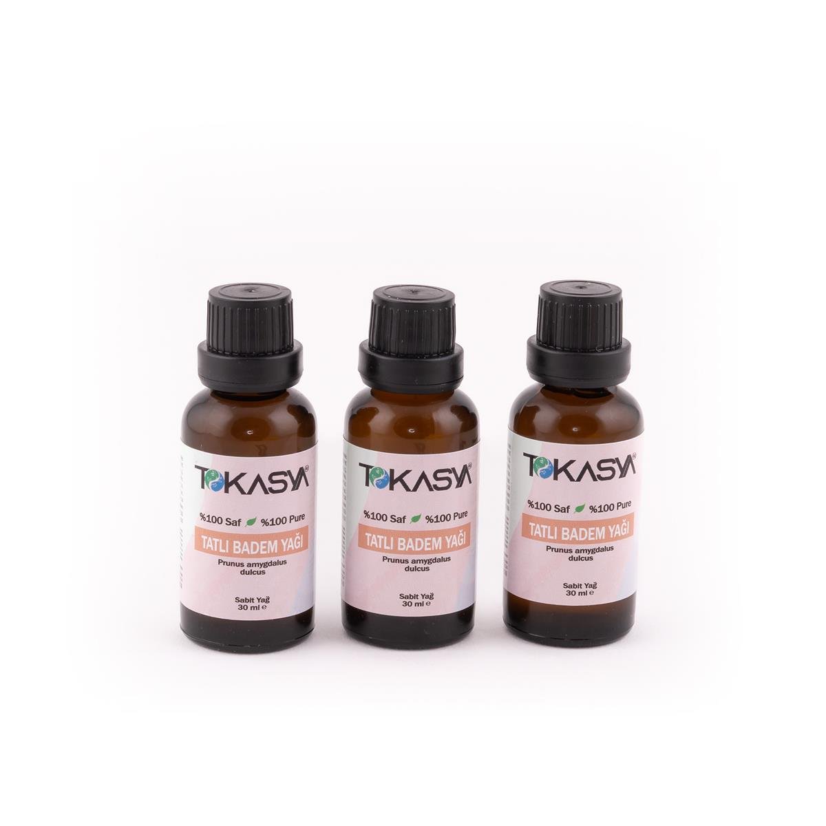 Tokasya Tatlı Badem Yağı 30 ml (3 lü Şişe)