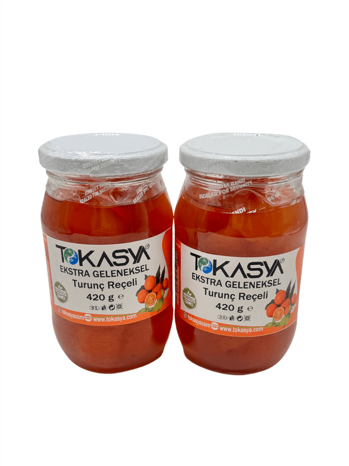 Tokasya Turunç Reçeli 420 g (2 li Kavanoz) 