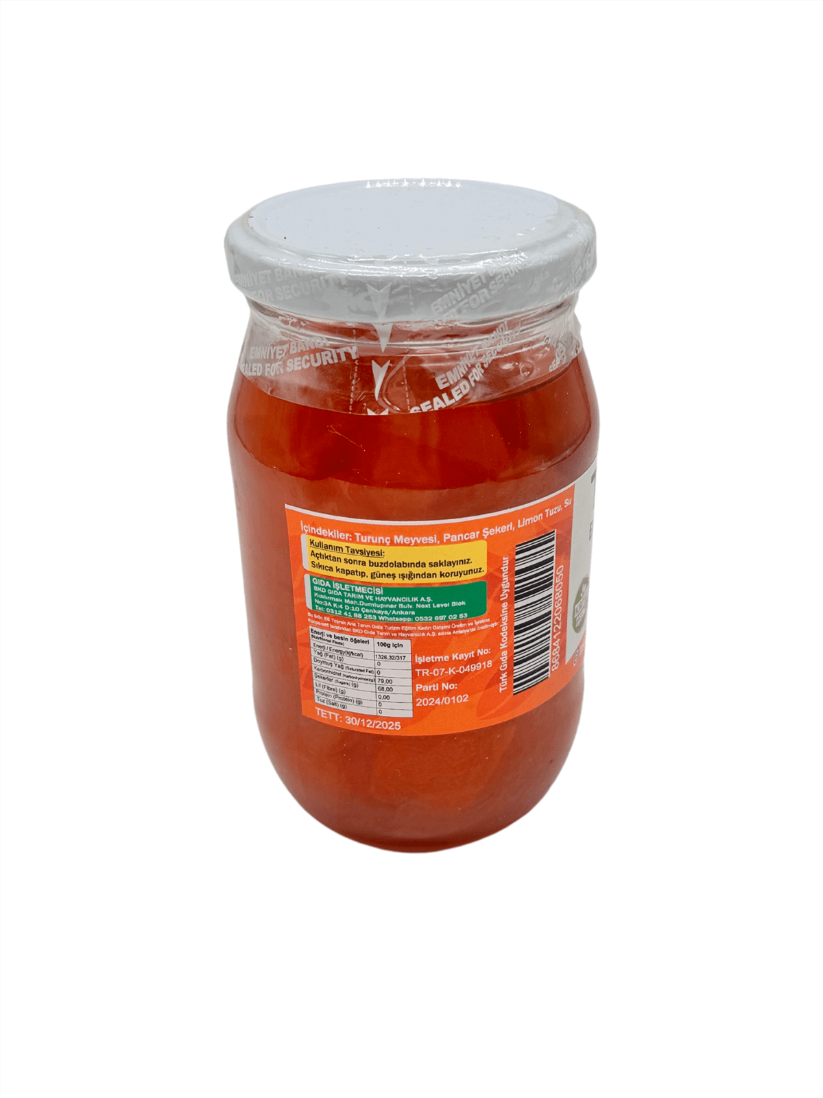 Tokasya Turunç Reçeli 420 g (2 li Kavanoz) 
