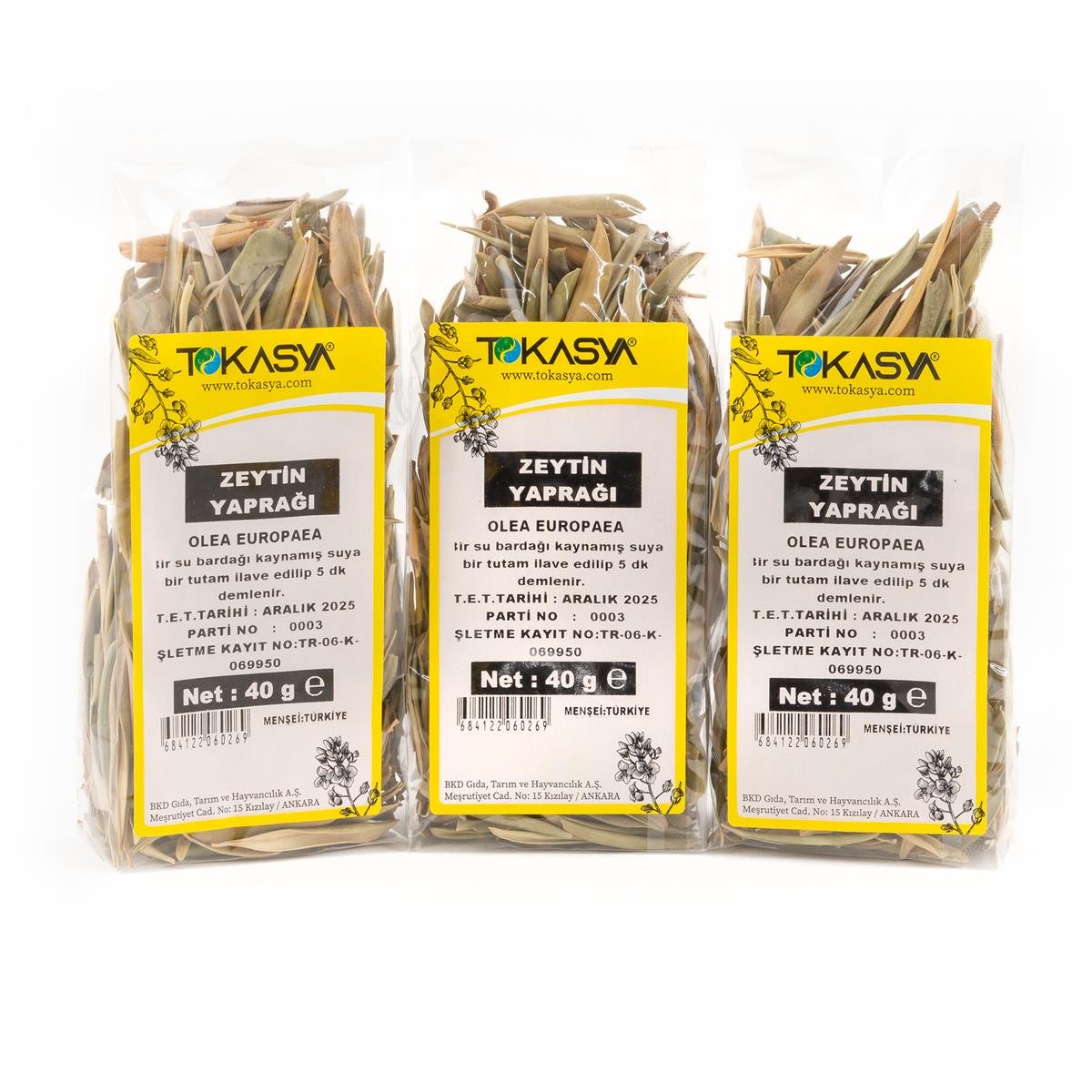 Tokasya Zeytin Yaprağı 40 g (3 lü Paket)