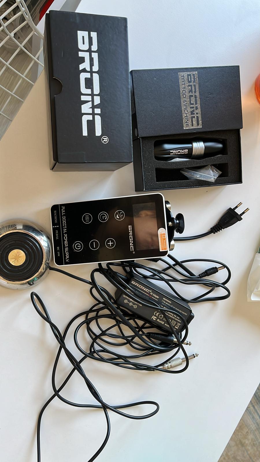 2.El Bronc V10 Dövme ve Kalıcı Makyaj Makinesi Full Set