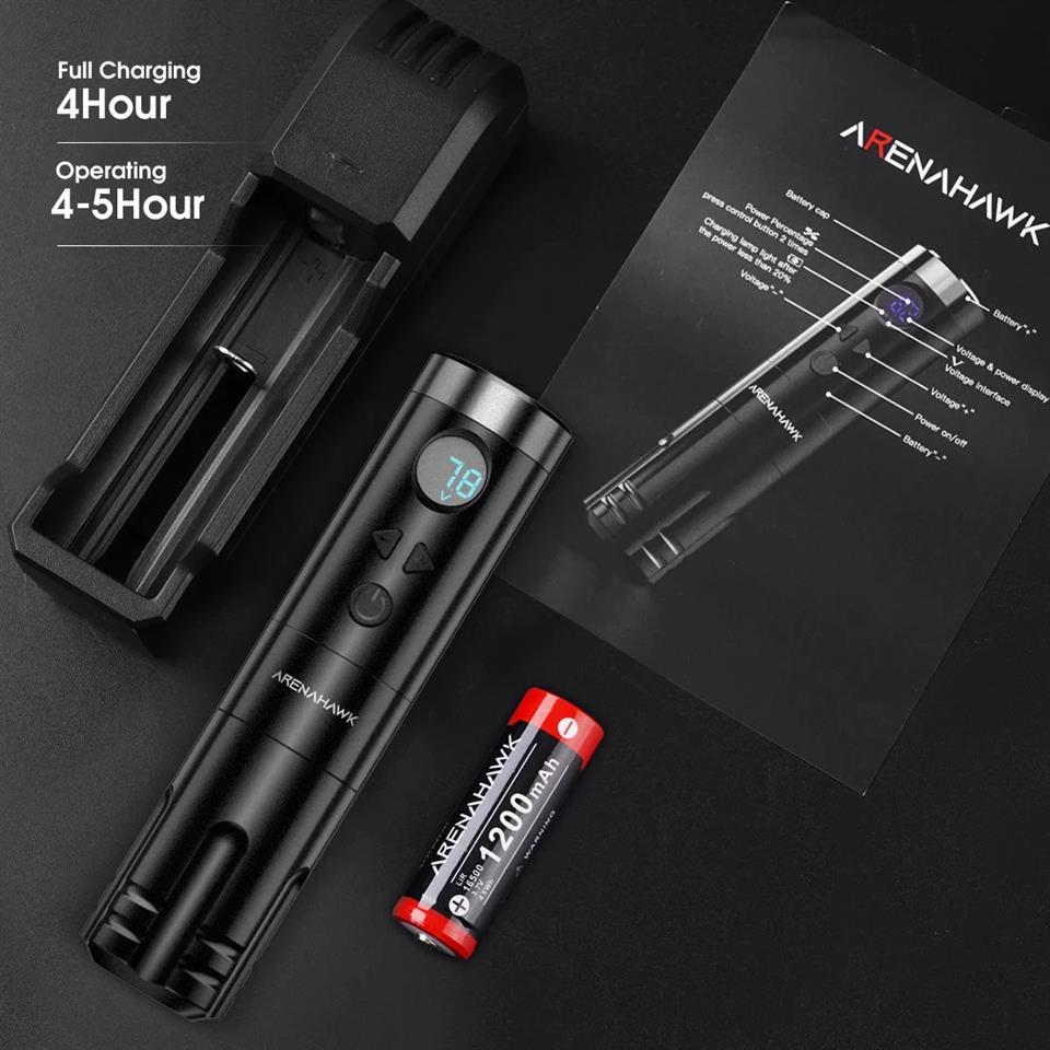 Arenahawk A-Power 4.0mm Stroke Kablosuz Dövme Makinesi