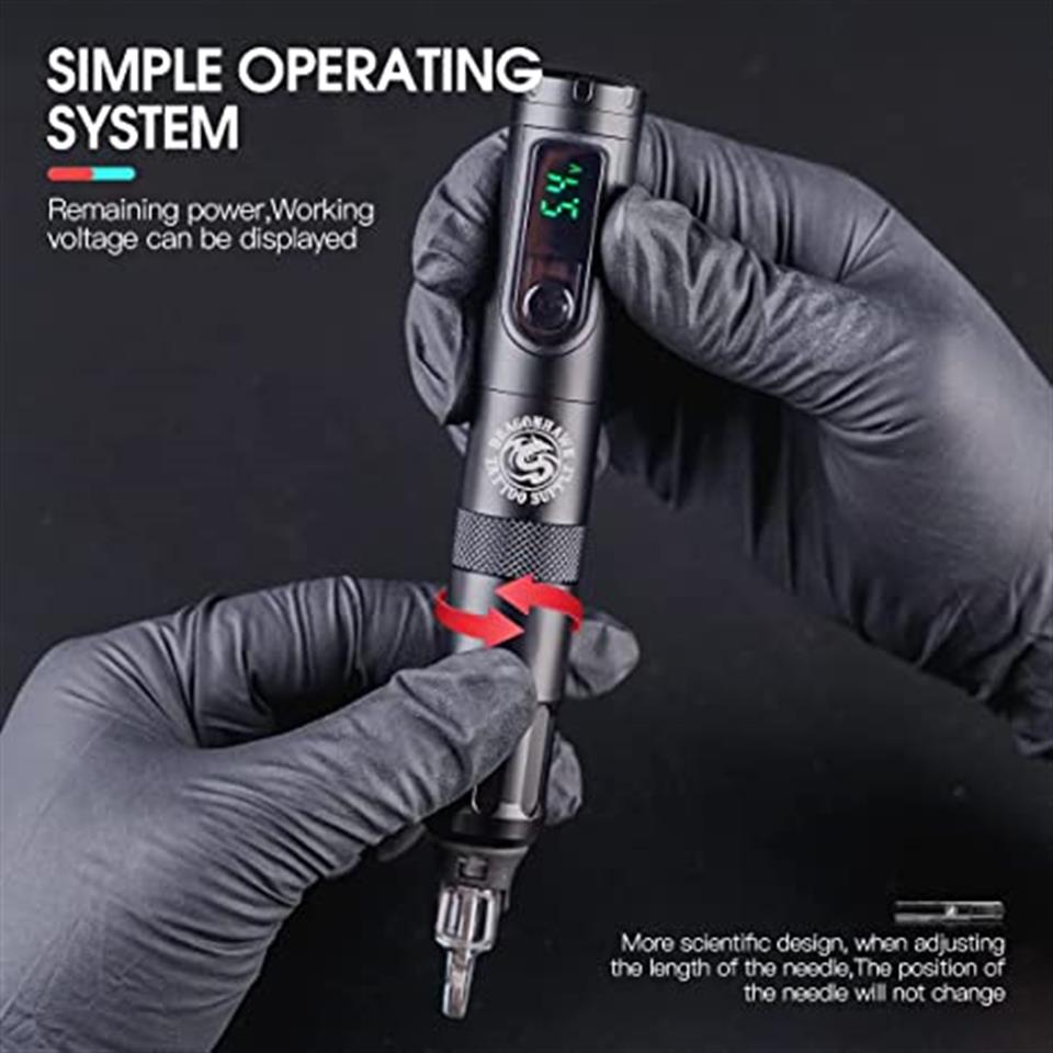 Dragonhawk X4 Wireless Tattoo Pen Machine 