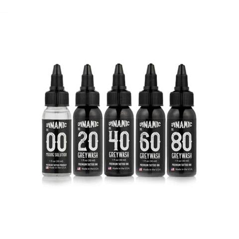Dynamic Greywash 5'li Tattoo Ink - 1 oz