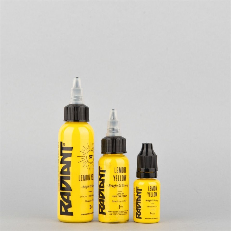 Lemon Yellow - Radiant Tattoo Dövme Boyası - 1oz/30ml