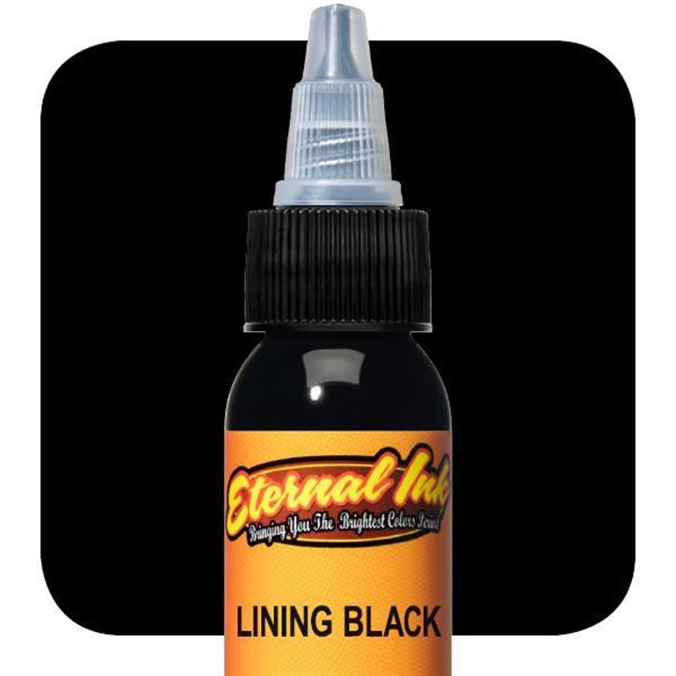 Lining Black - Eternal Ink Dövme Boyası - 0,5oz/15ml
