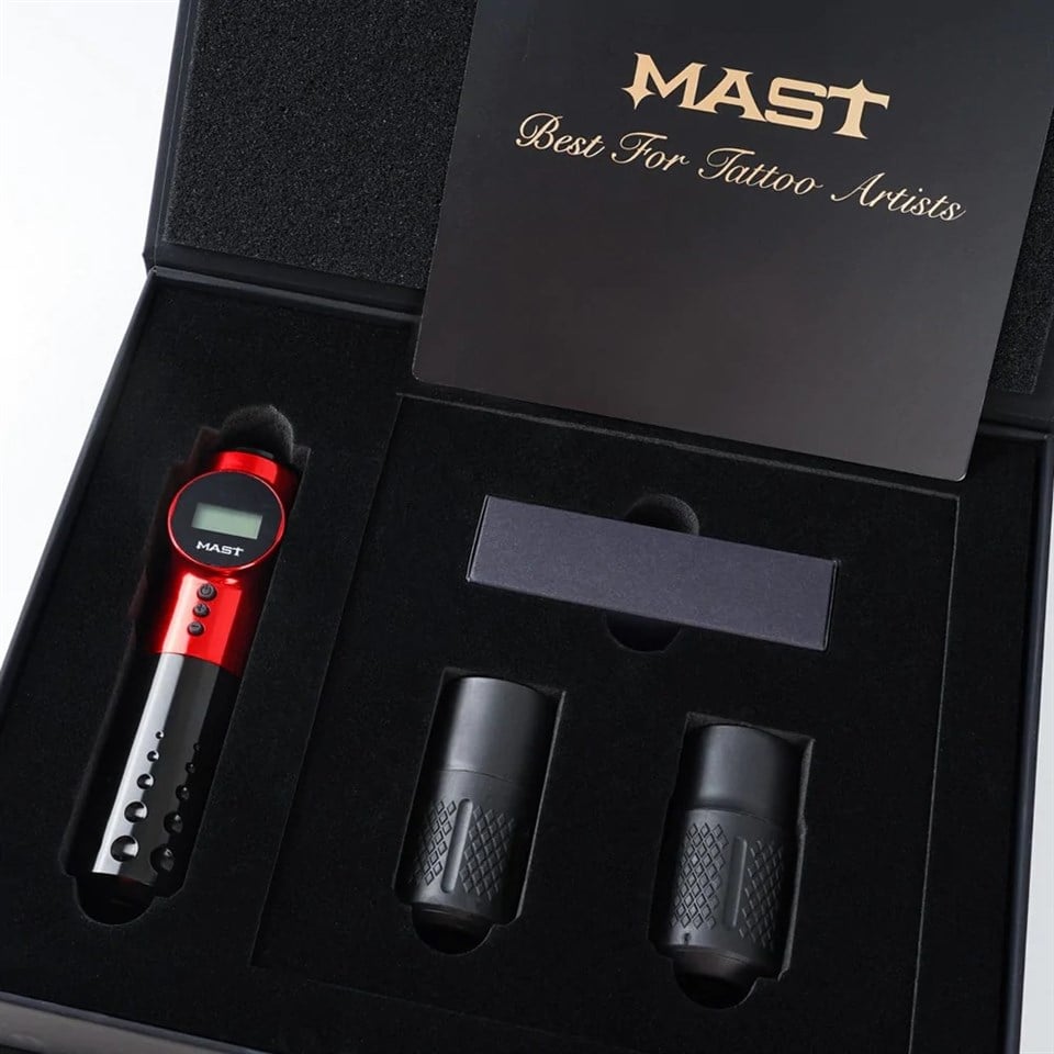 Mast Archer Max Kablosuz Dövme Kalemi-Red