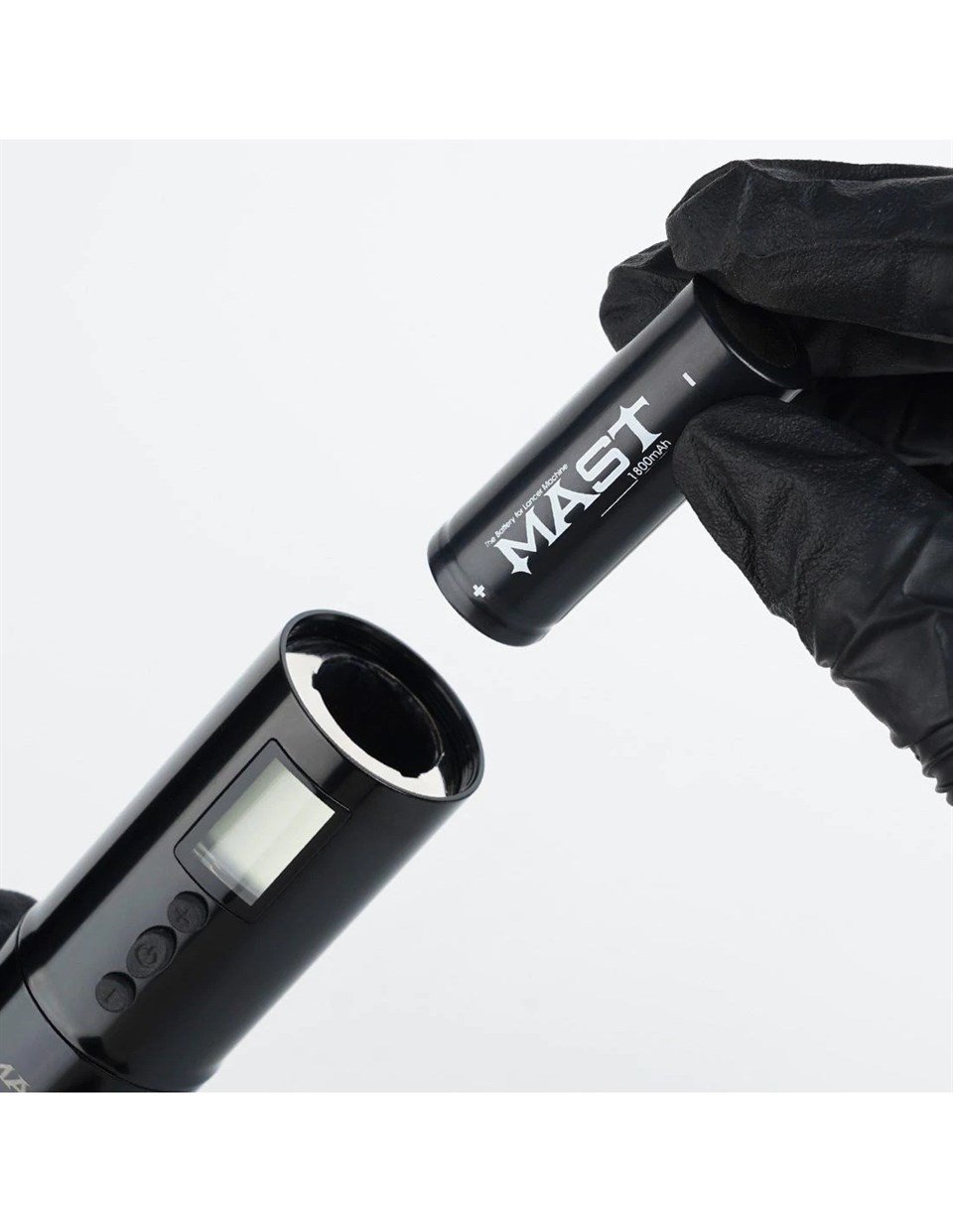 Mast Lancer Kablosuz Dövme Makinesi -Değiştirilebilir 2 Adet Pil - Black