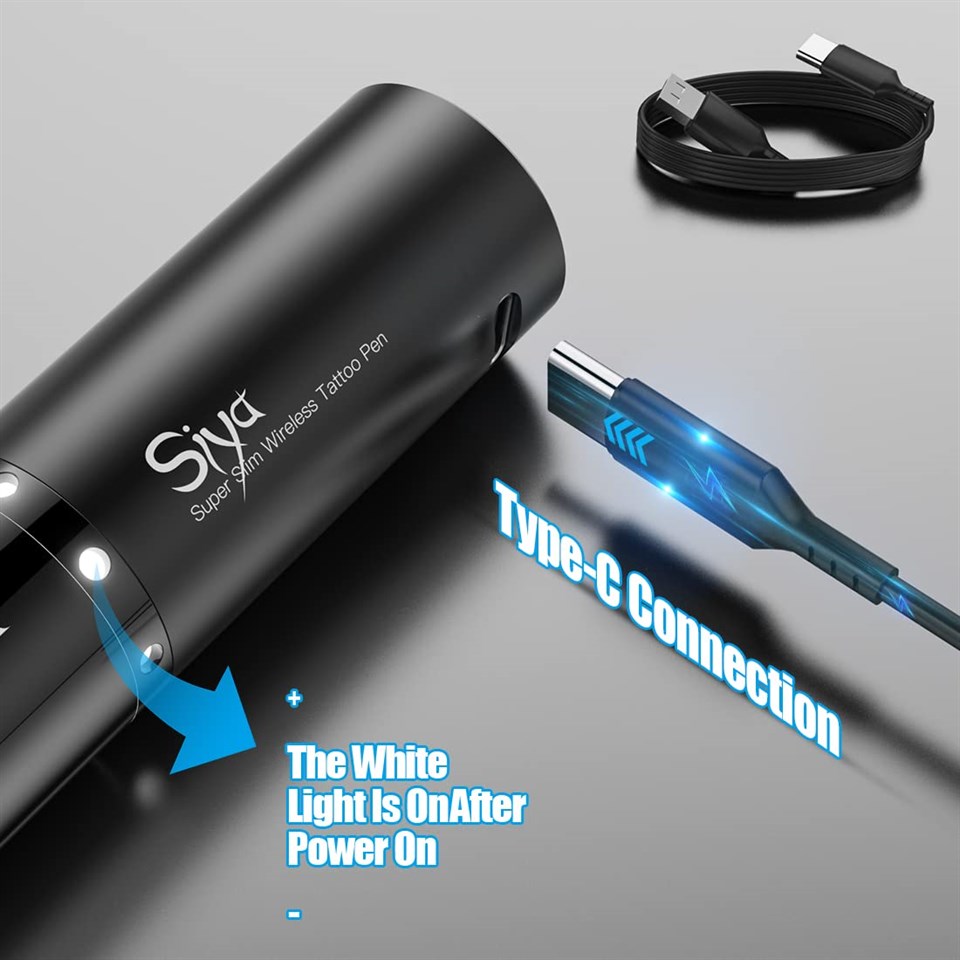 Mast Tour Siya PMU SMP Wireless Tattoo Machine -Black