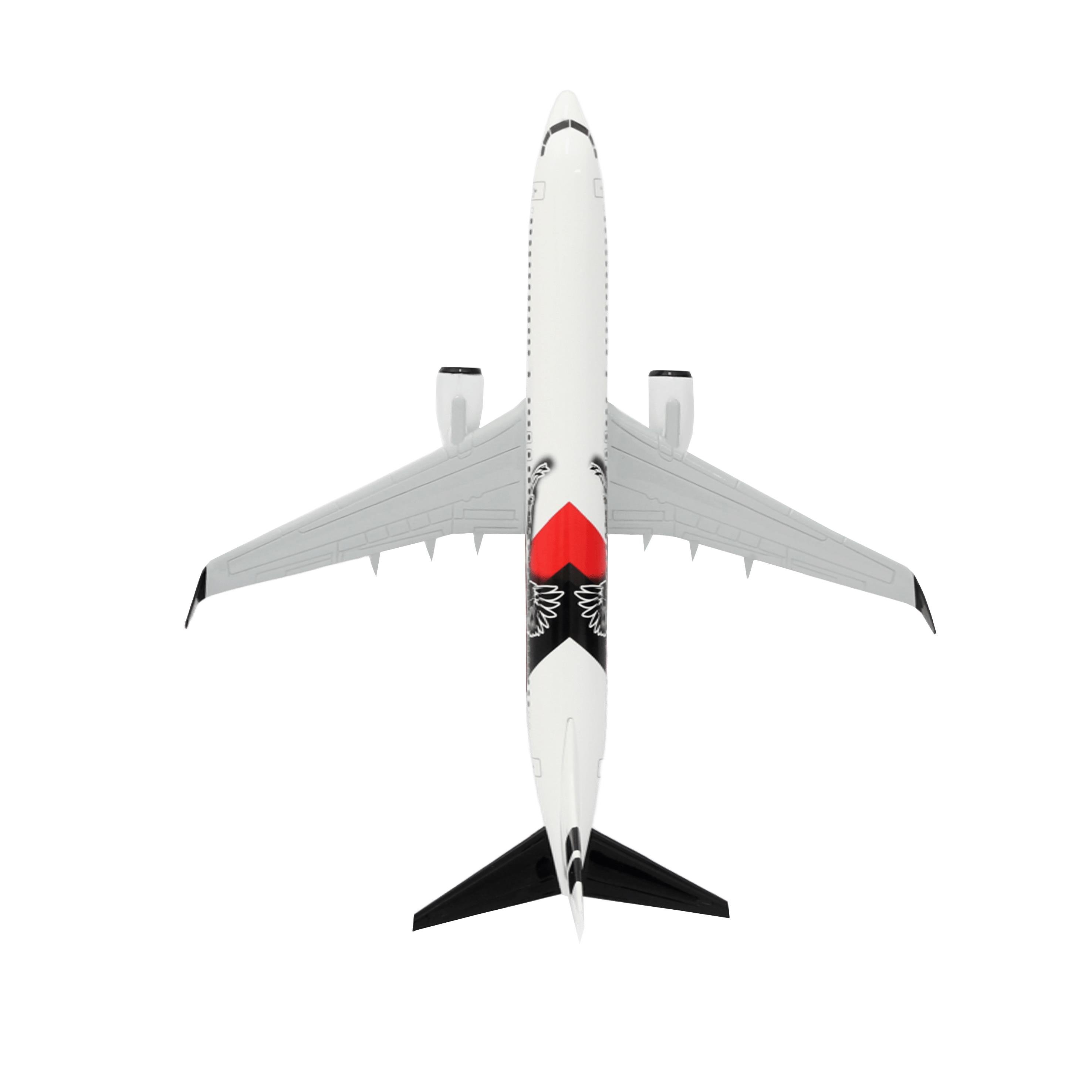 UCK0159Zekupp Boeing 737-800 1/100 Ölçek Forza Beyaz Tasarım Maket Uçak