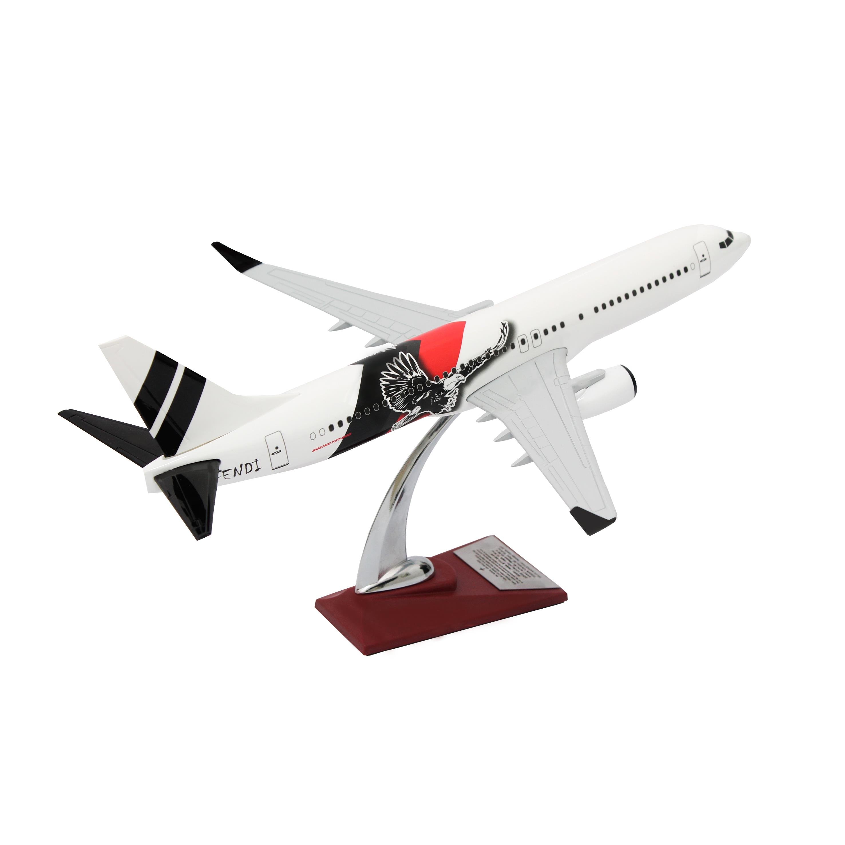 UCK0159Zekupp Boeing 737-800 1/100 Ölçek Forza Beyaz Tasarım Maket Uçak