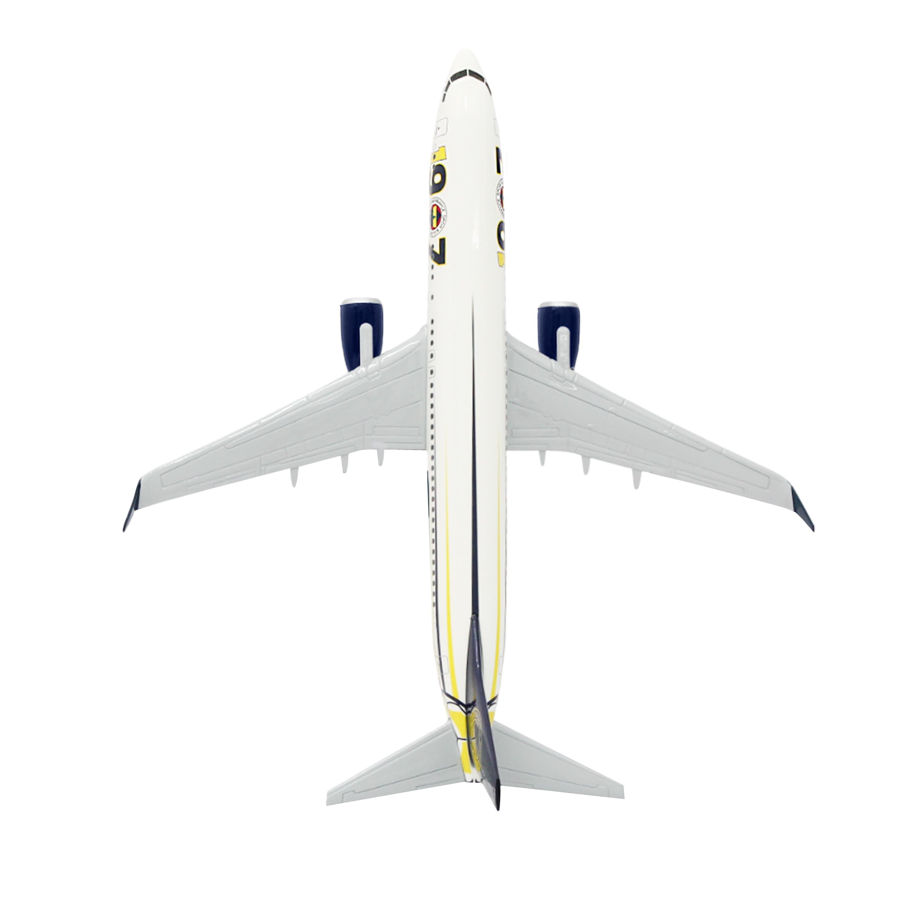 UCK0187Zekupp Boeing 737-800 1/100 Ölçek Fenerbahçe Lisanslı 1907 Tasarım Maket Uçak