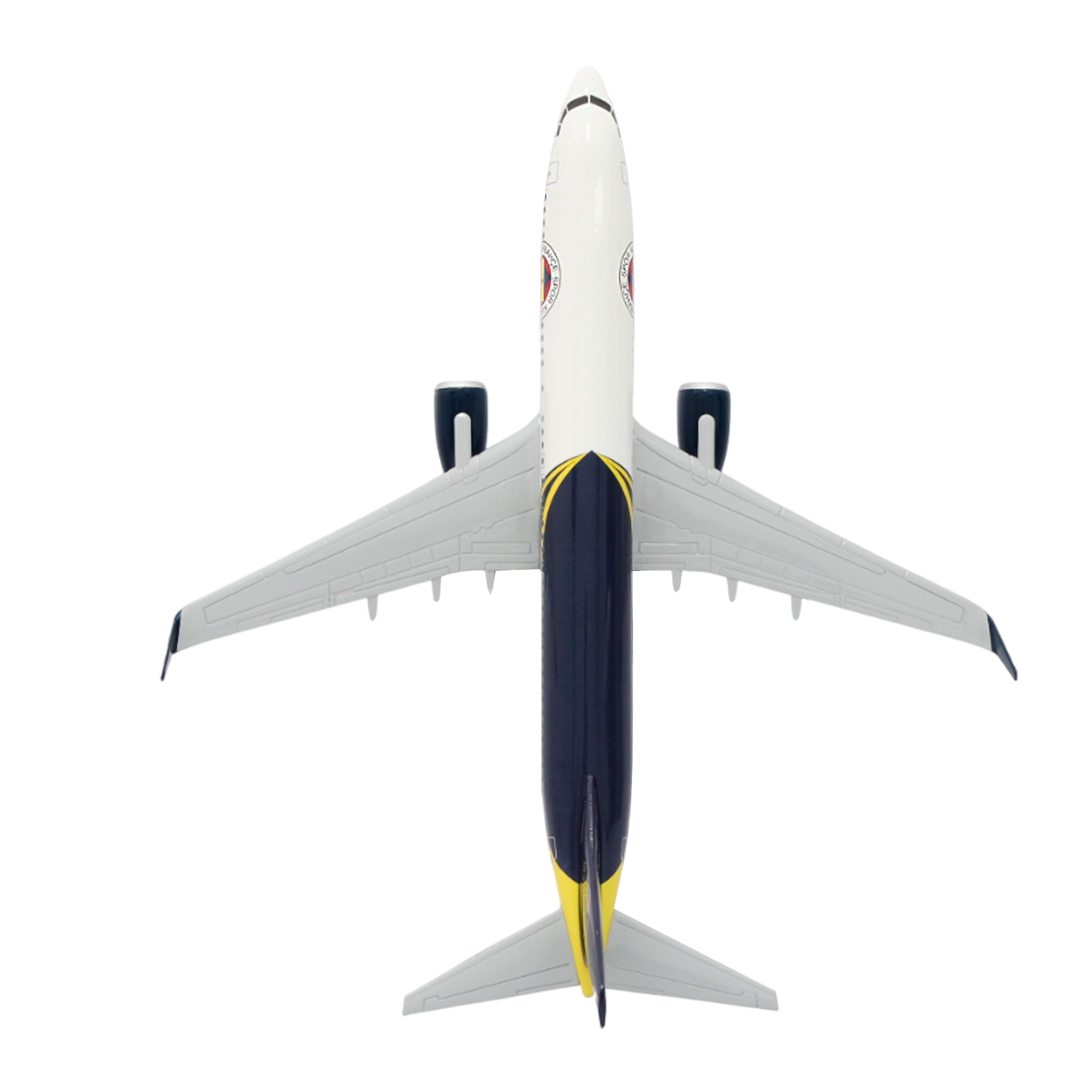 UCK0189Zekupp Boeing 737-800 1/100 Ölçek Fenerbahçe Lisanslı Tasarım Maket Uçak