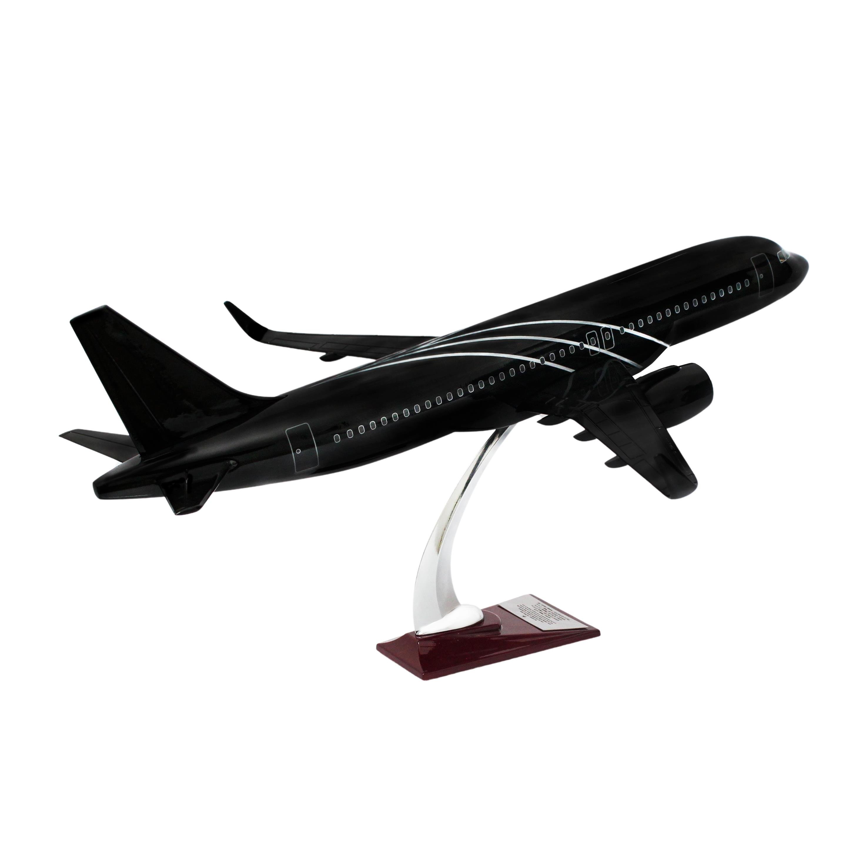 UCK0215Zekupp Airbus 320-200 1/60 Ölçek Çizgili  Tasarım Keman Boy Maket Uçak