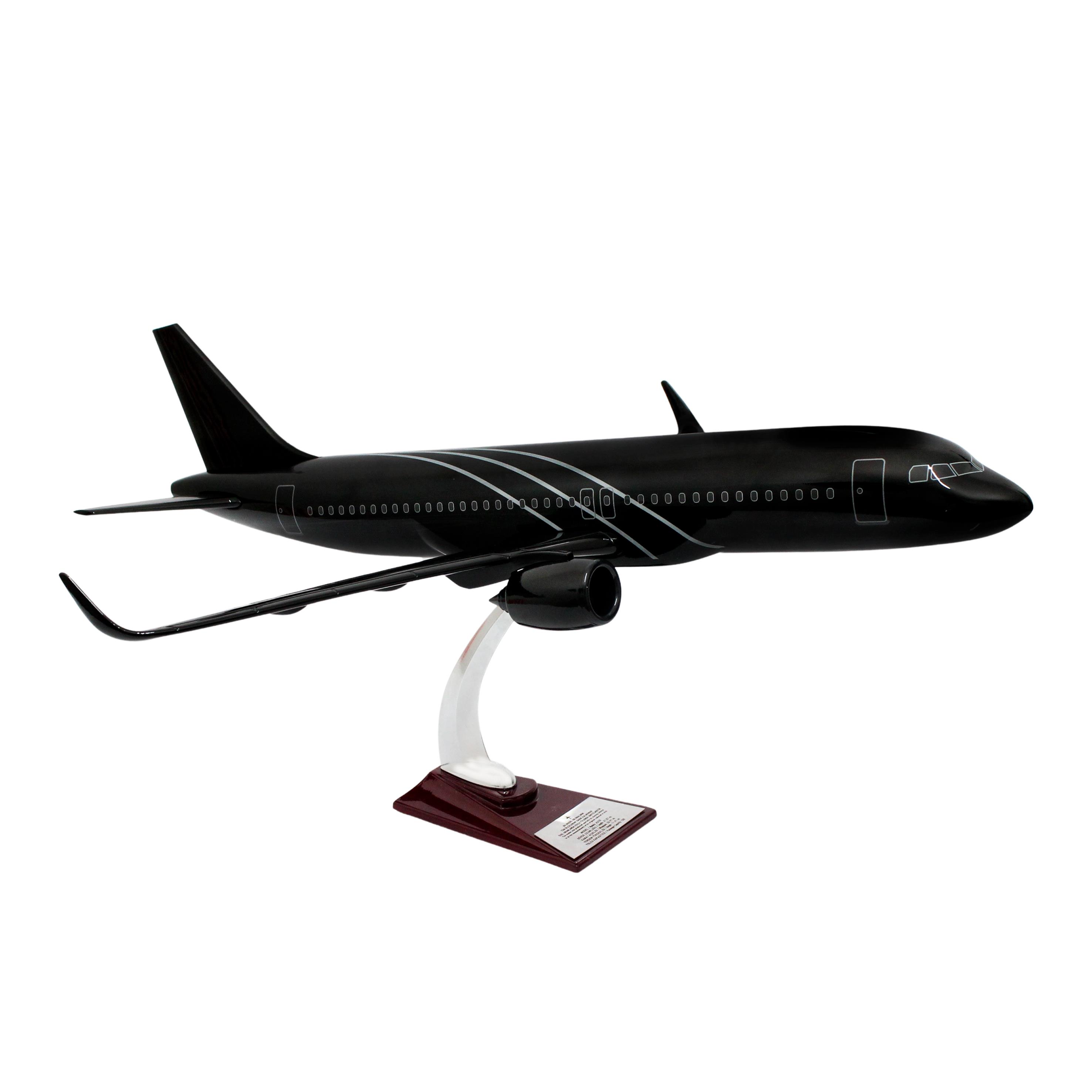 UCK0215Zekupp Airbus 320-200 1/60 Ölçek Çizgili  Tasarım Keman Boy Maket Uçak